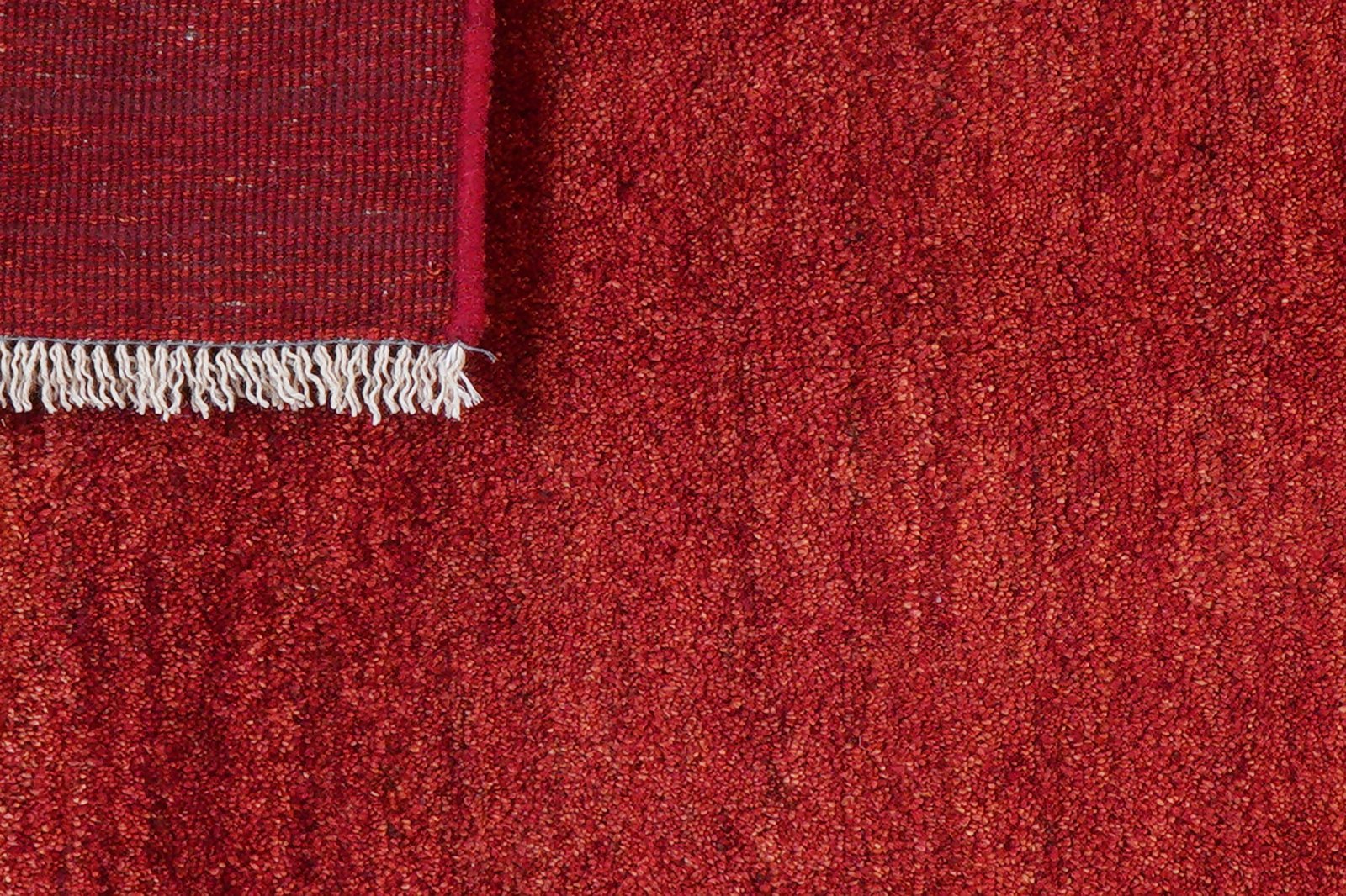 Gabbeh — Hand-knotted, 101x149 cm, Red, 100% Virgin Wool | View 8