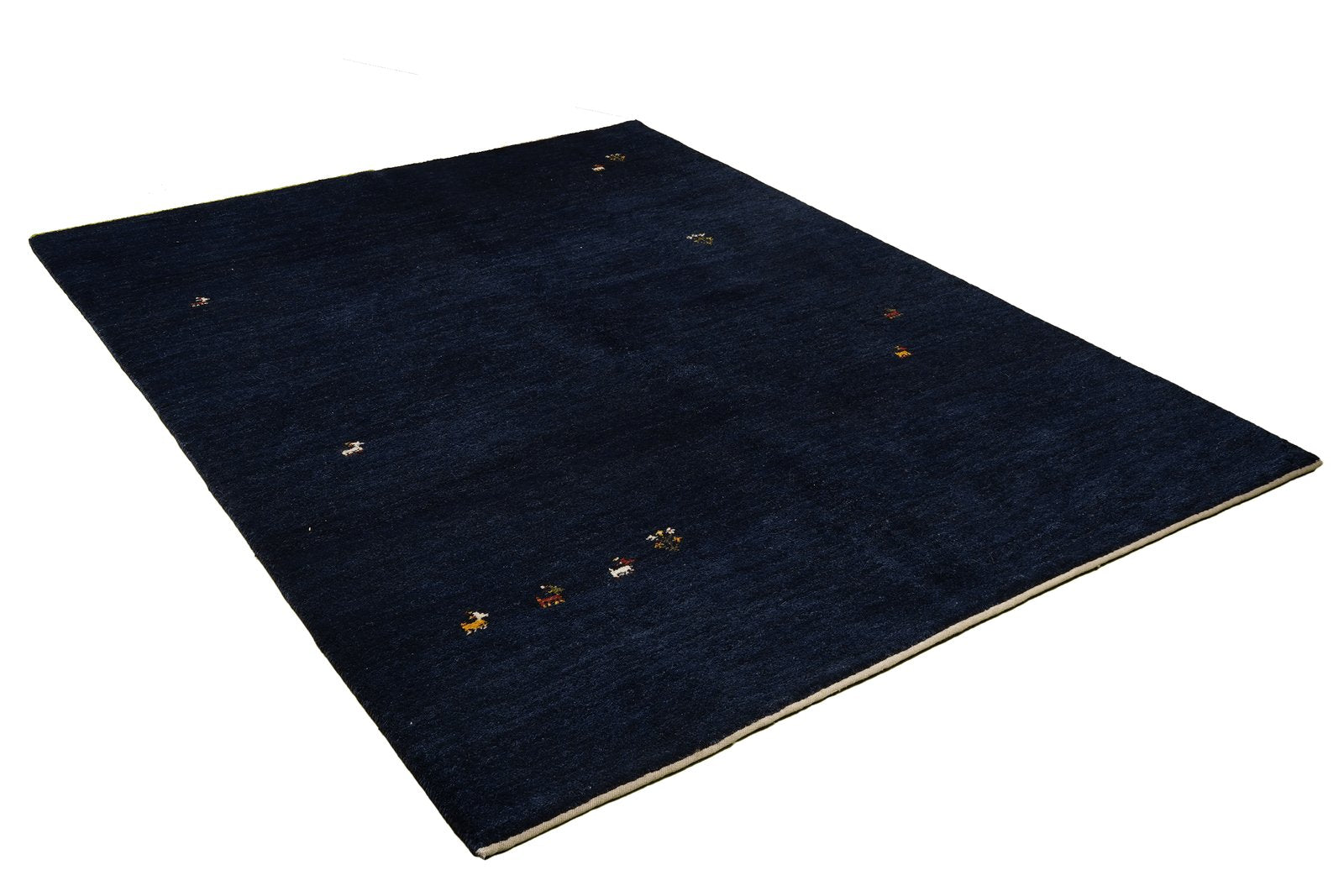 Gabbeh — Hand-knotted, 173x226 cm, Blue, 100% Virgin Wool | View 5