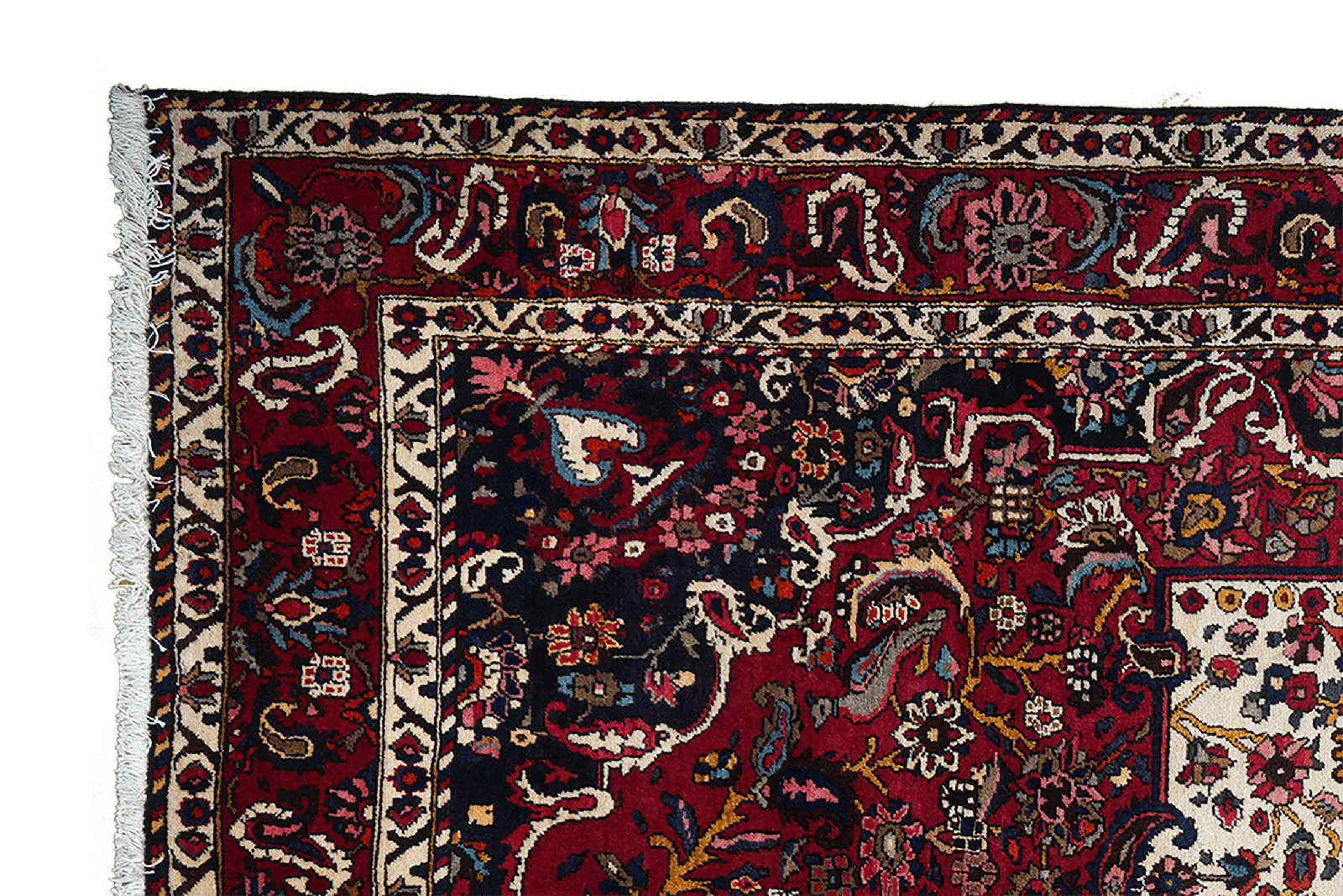 Bakhtiar — Hand-knotted, 202x309 cm, Red, 100% Virgin Wool | View 3