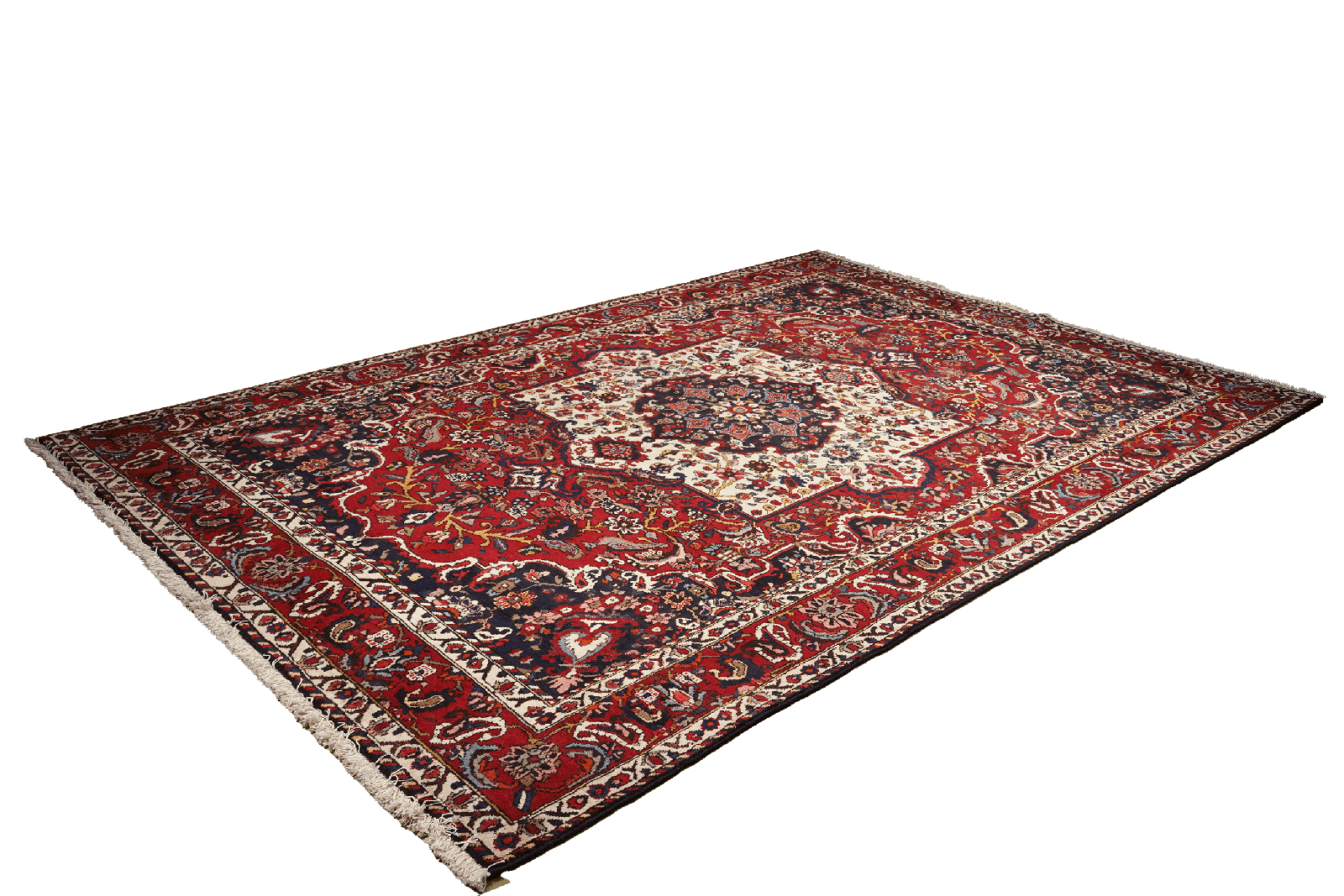 Bakhtiar — Hand-knotted, 202x309 cm, Red, 100% Virgin Wool | View 5