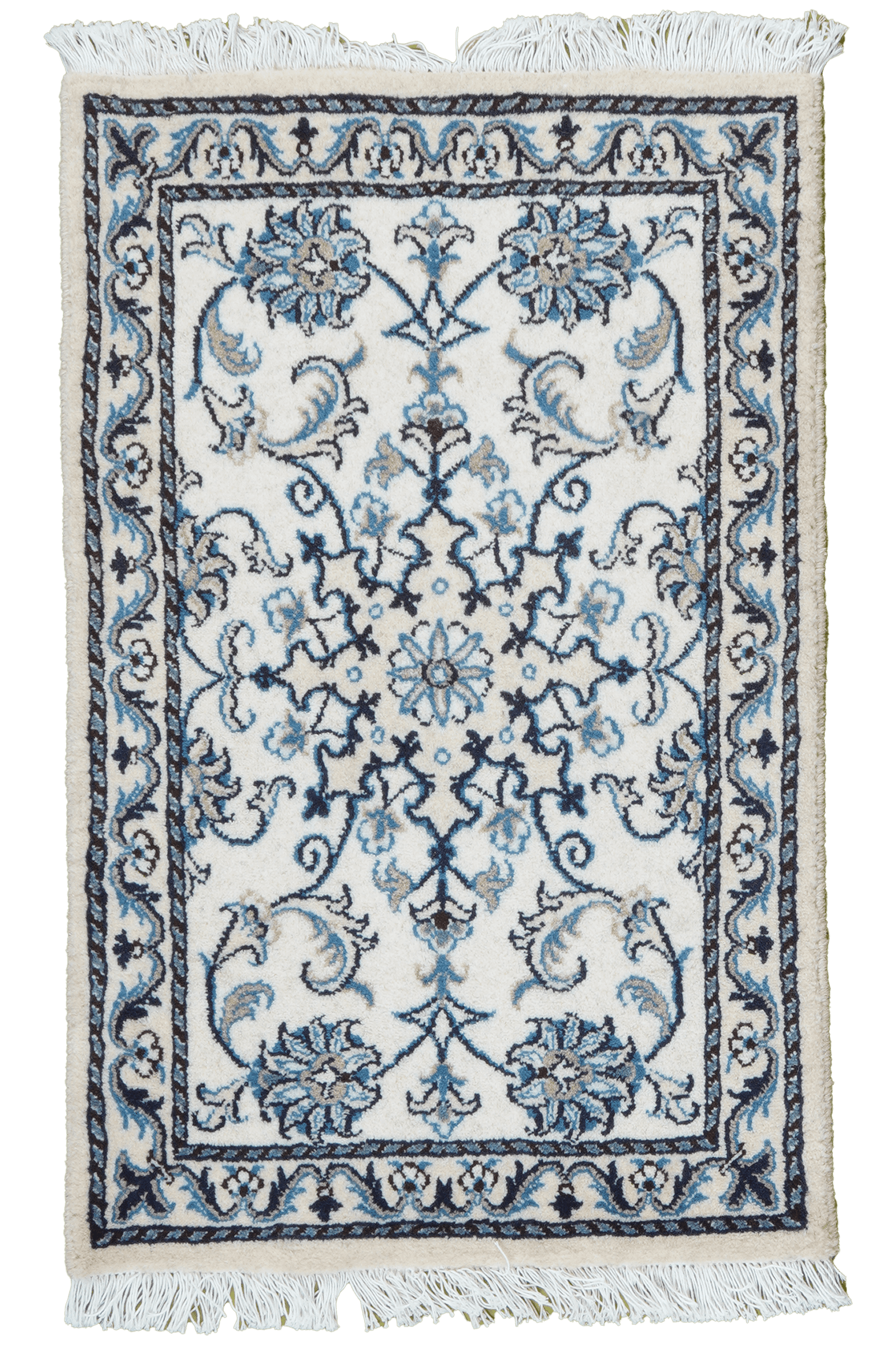 Nain 12La — Hand-knotted, 58x93 cm, Beige, 100% Virgin Wool | Main view