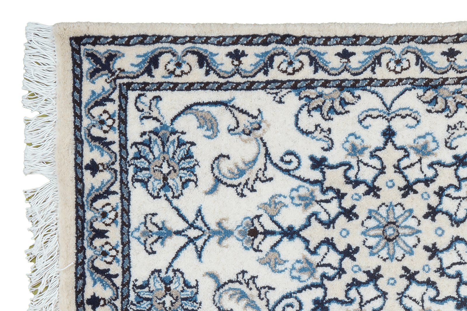 Nain 12La — Hand-knotted, 58x93 cm, Beige, 100% Virgin Wool | View 3