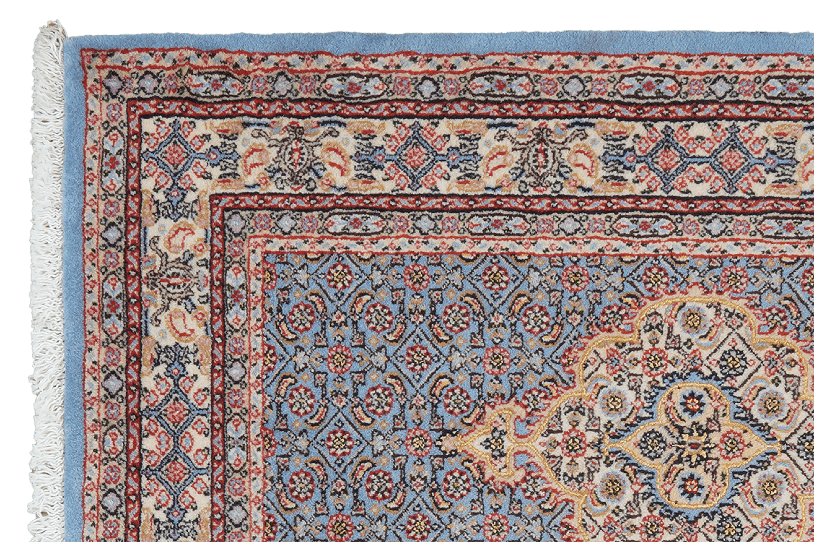 Moud Mahi — Hand-knotted, 77x119 cm, Blue, 100% Virgin Wool | View 3
