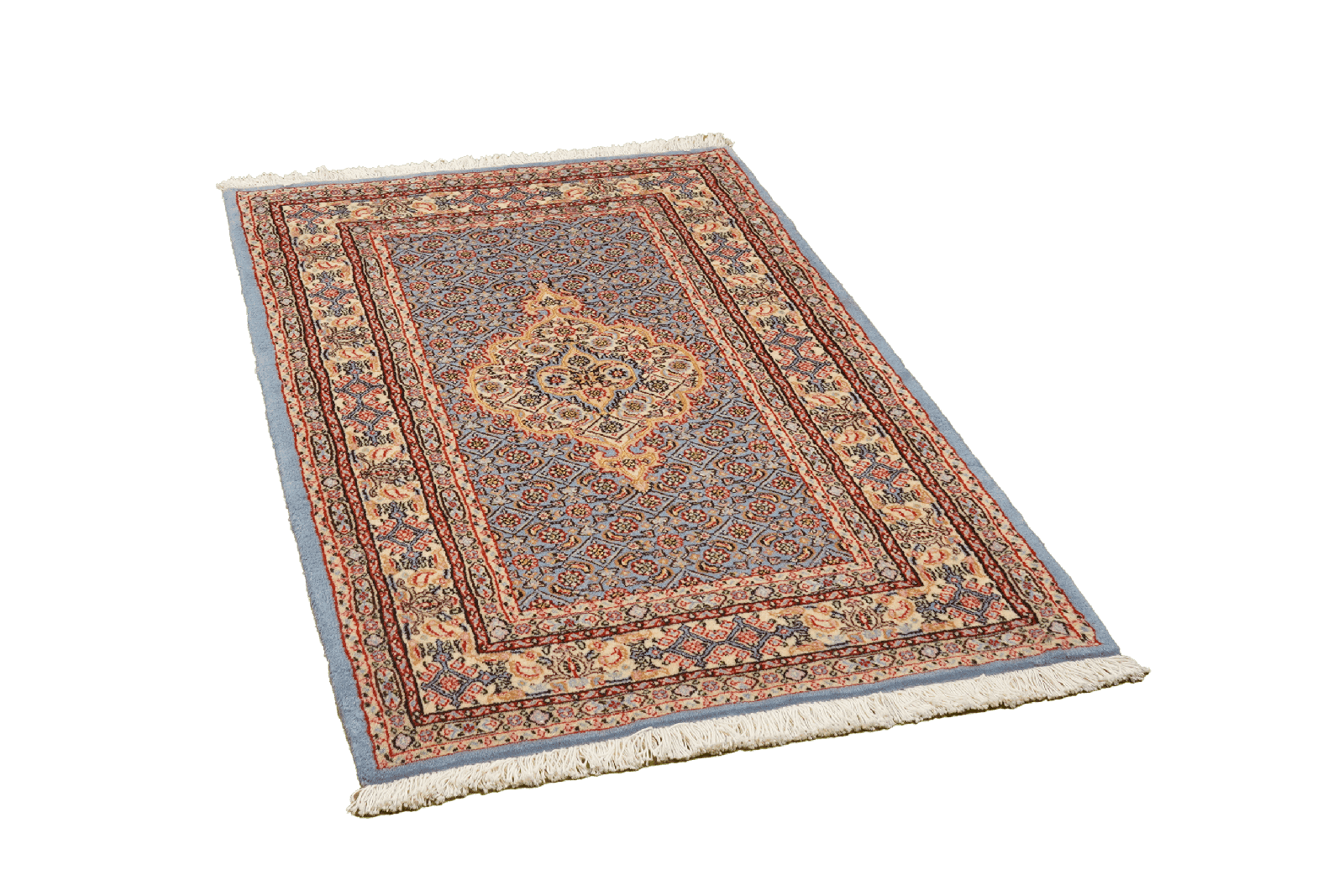 Moud Mahi — Hand-knotted, 77x119 cm, Blue, 100% Virgin Wool | View 5