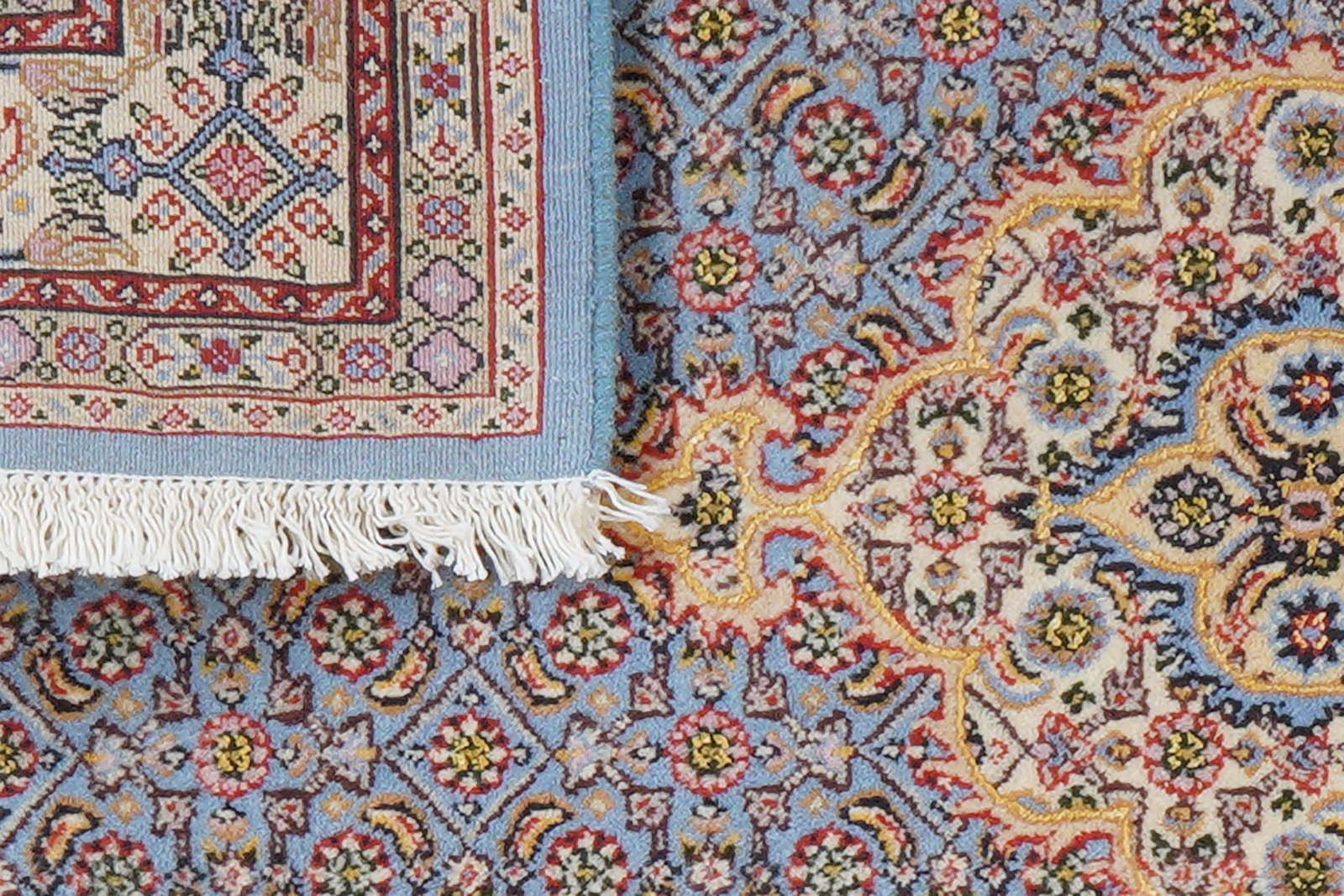 Moud Mahi — Hand-knotted, 78x122 cm, Blue, 100% Virgin Wool | View 8
