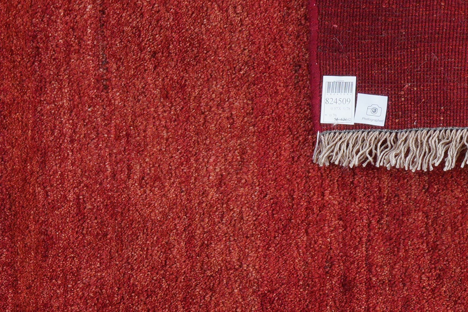 Gabbeh — Hand-knotted, 78x97 cm, Red, 100% Virgin Wool | View 7