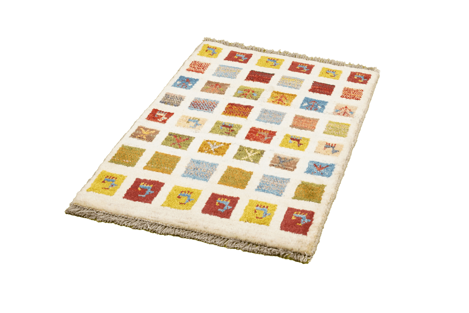 Gabbeh Sonnat — Hand-knotted, 61x88 cm, Beige, 100% Virgin Wool | View 5