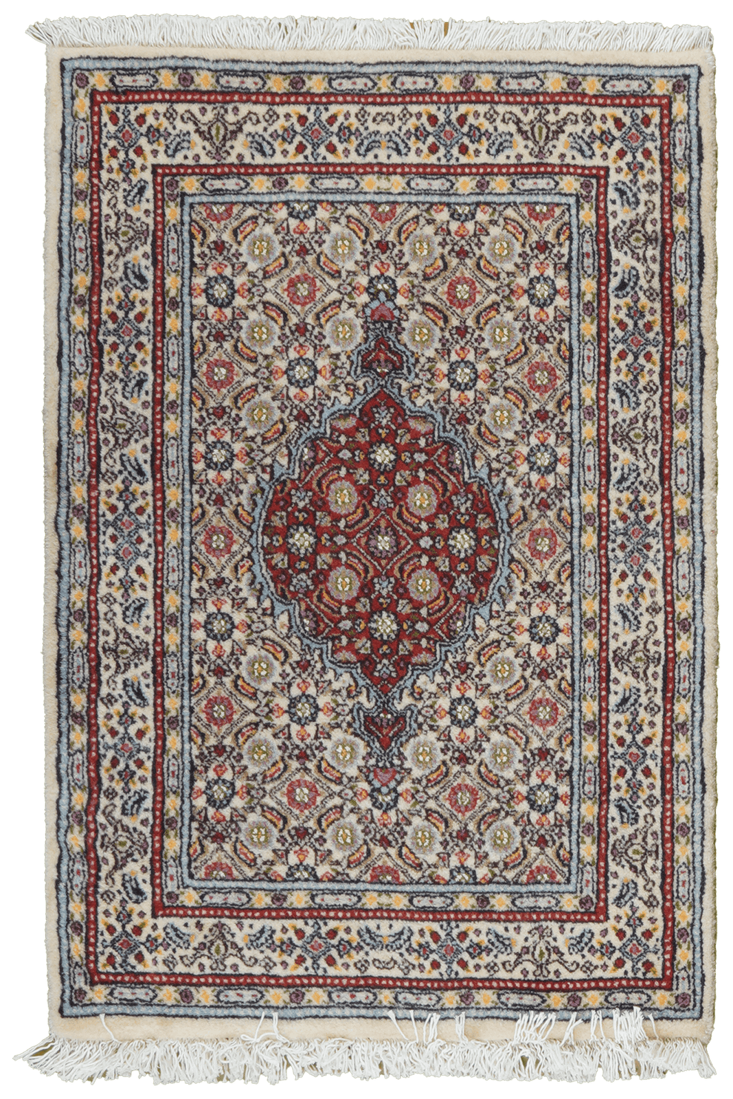 Moud Mahi — Hand-knotted, 58x87 cm, Beige, 100% Virgin Wool | Main view