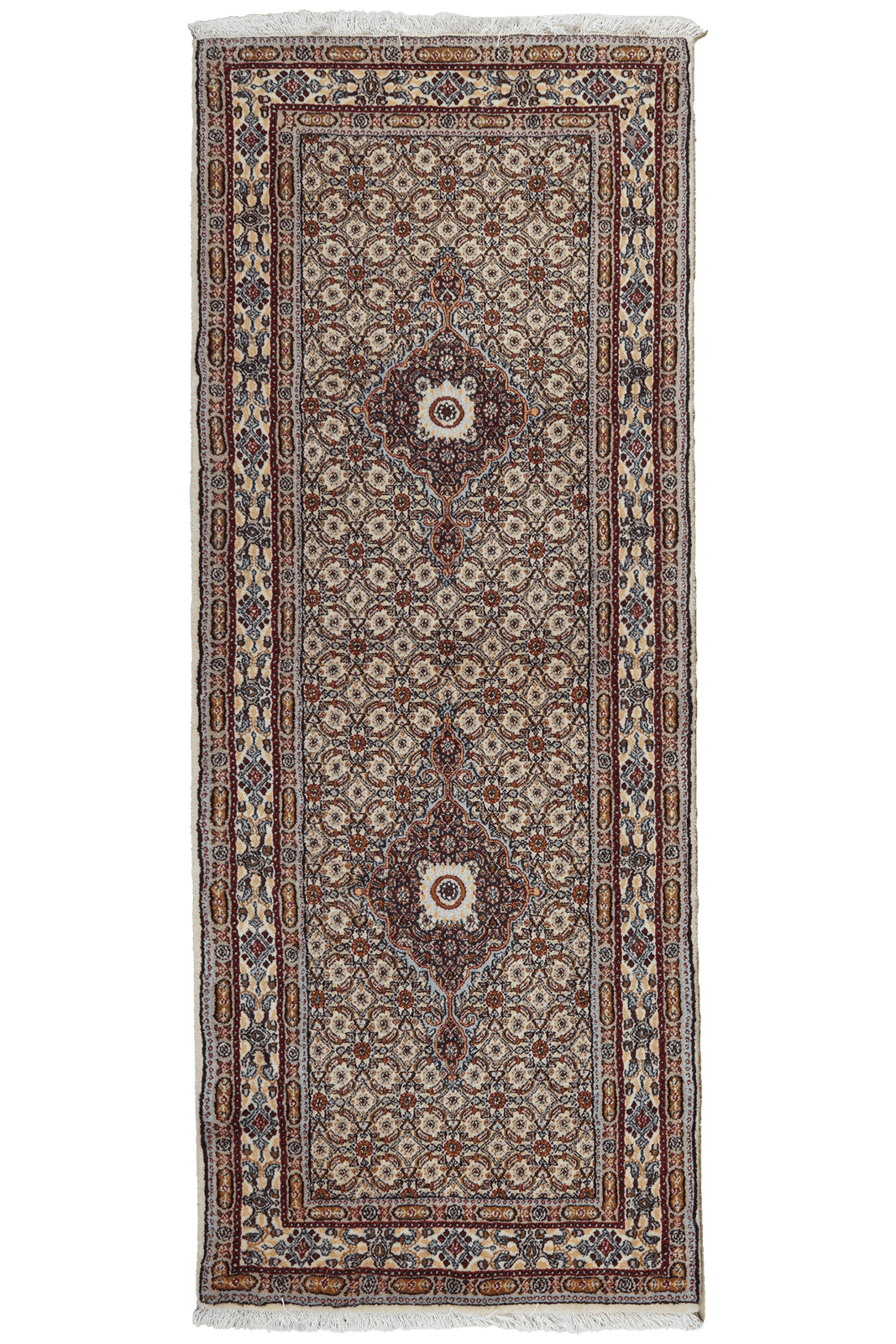 Moud Mahi — Hand-knotted, 78x200 cm, Brown, 100% Virgin Wool | Main view