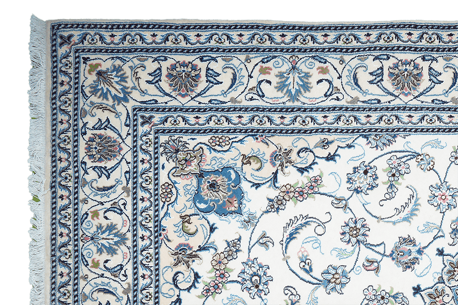 Nain 12La — Hand-knotted, 201x304 cm, Beige, 100% Virgin Wool | View 3
