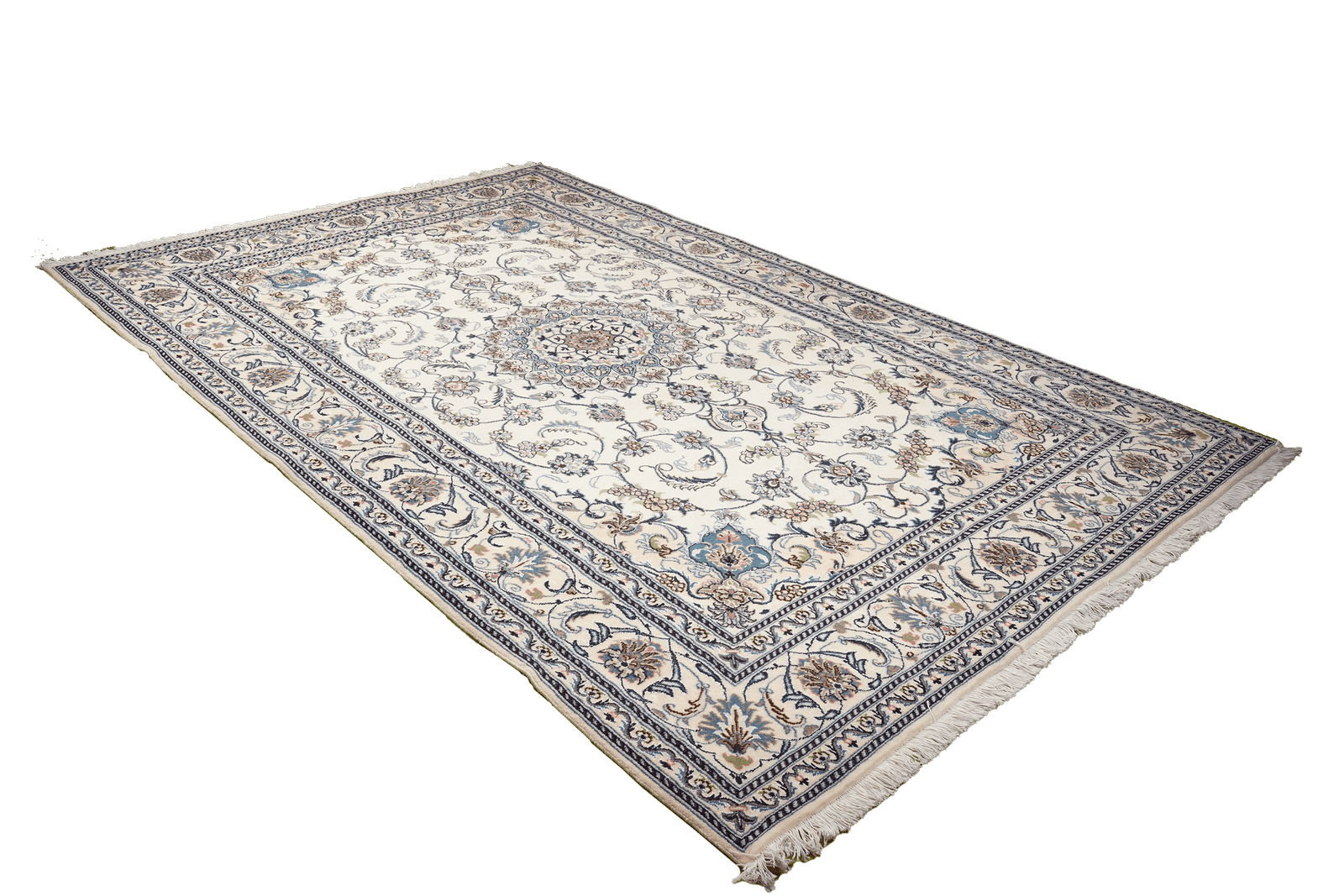 Nain 12La — Hand-knotted, 201x304 cm, Beige, 100% Virgin Wool | View 4
