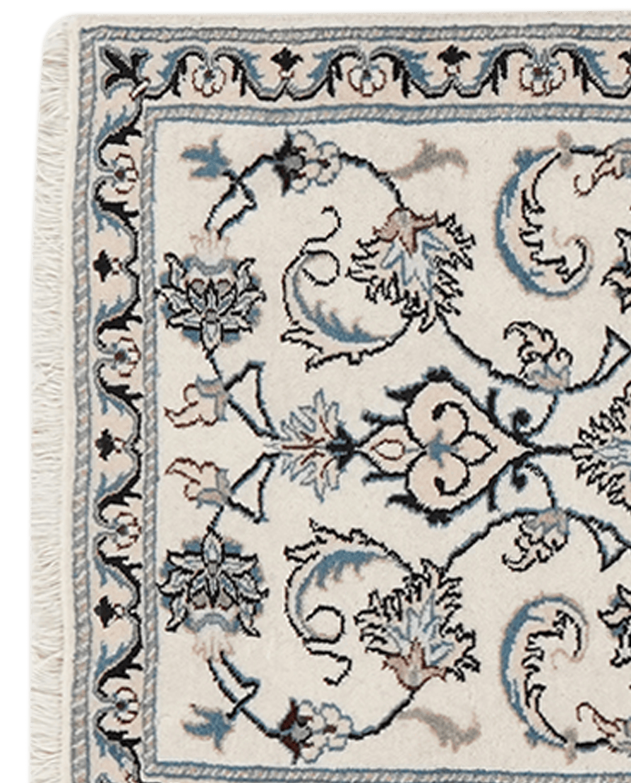 Nain 12La — Hand-knotted, 69x136 cm, Beige, 100% Virgin Wool | View 3