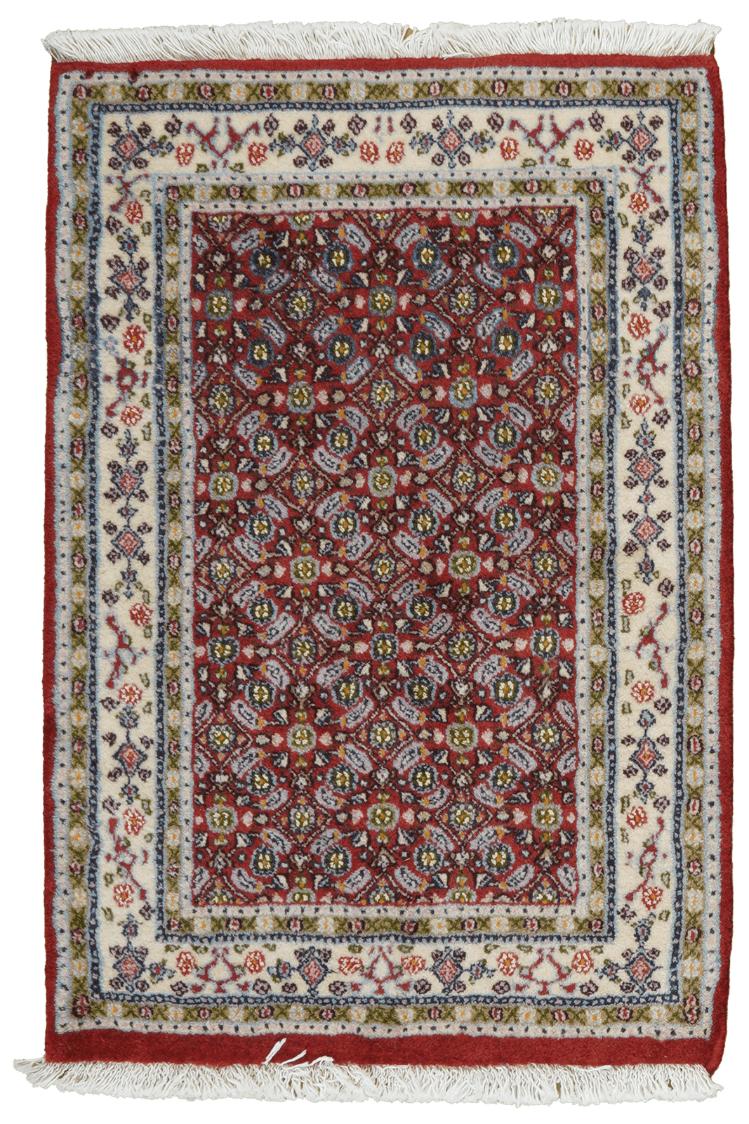 Moud Mahi — Hand-knotted, 58x86 cm, Red, 100% Virgin Wool | Main view