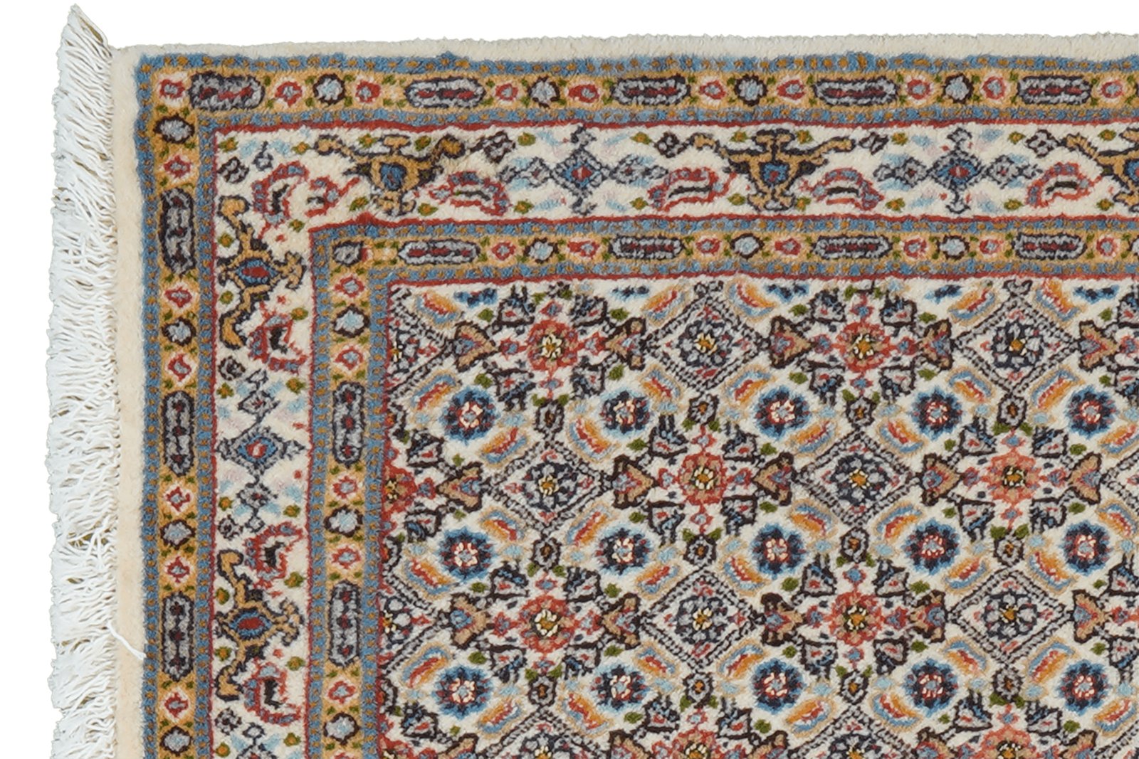 Moud Mahi — Hand-knotted, 58x89 cm, Beige, 100% Virgin Wool | View 3