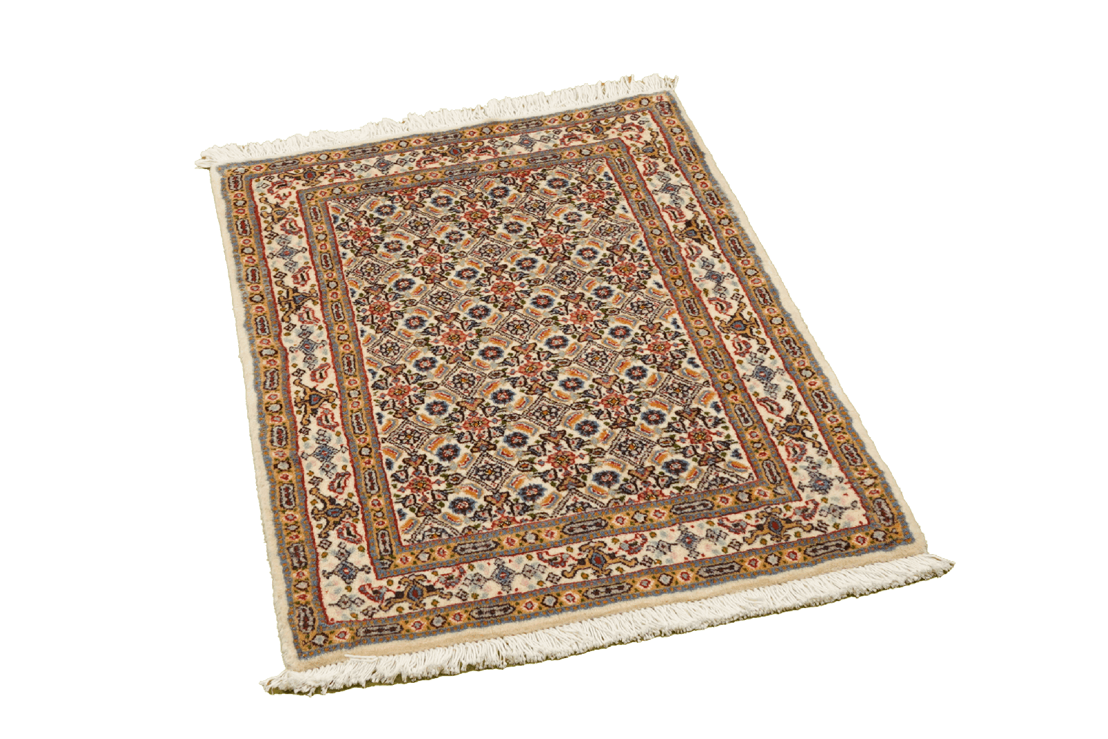 Moud Mahi — Hand-knotted, 58x89 cm, Beige, 100% Virgin Wool | View 4