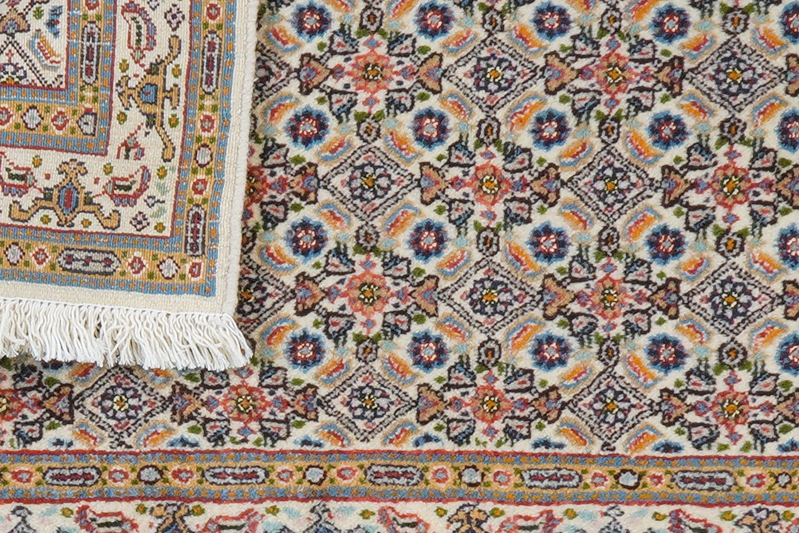 Moud Mahi — Hand-knotted, 58x89 cm, Beige, 100% Virgin Wool | View 7