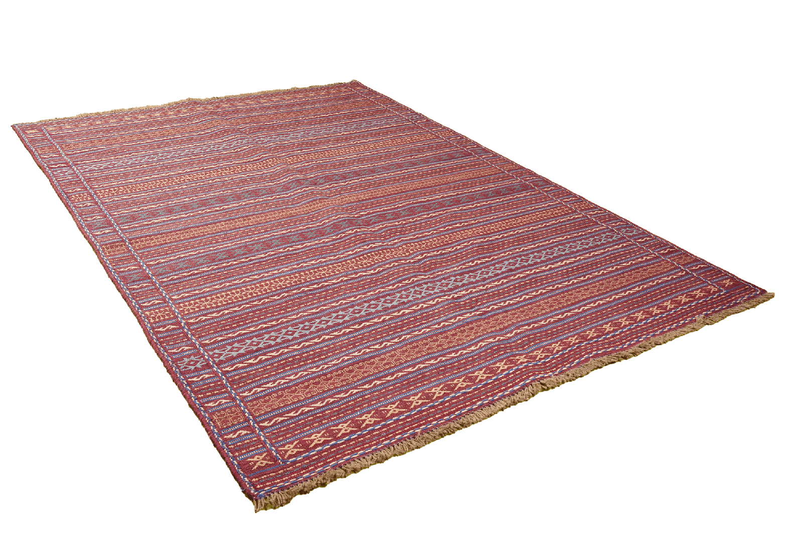 Kelim Kordi — Handmade, 170x238 cm, Violett, 100% Virgin Wool | View 4