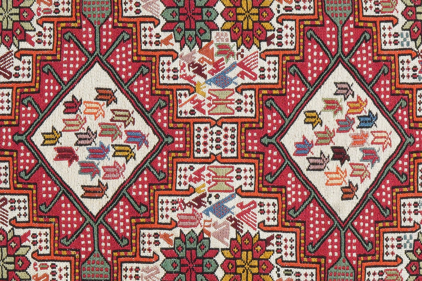 Sumak Shahsavan — Handmade, 79x99 cm, Beige, 100% Virgin Wool | View 7