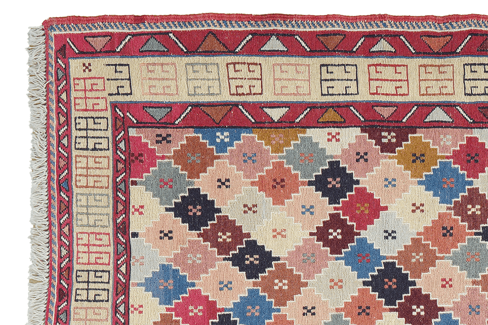 Sumak Shahsavan — Handmade, 102x143 cm, Multicolor, 100% Virgin Wool | View 3