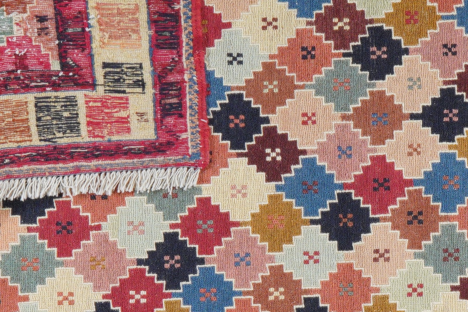 Sumak Shahsavan — Handmade, 102x143 cm, Multicolor, 100% Virgin Wool | View 7