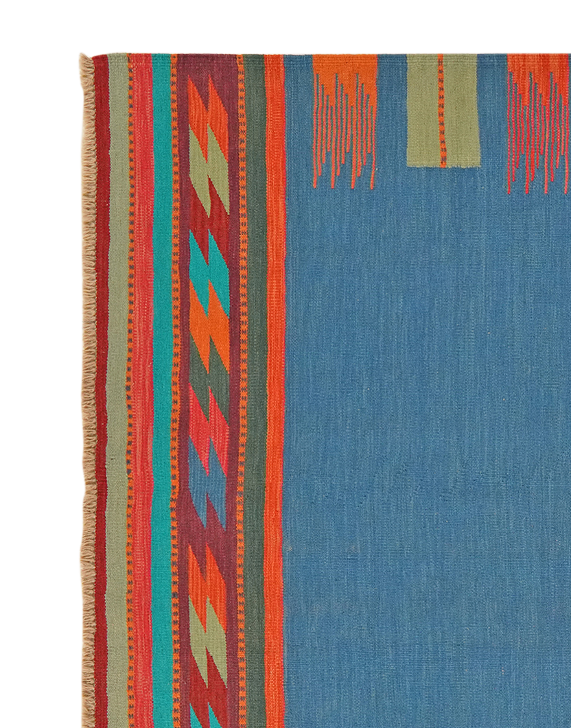 Kelim Gashgai — Handgefertigt, 251x173 cm, Bunt, 100% Virgin Wool | View 4