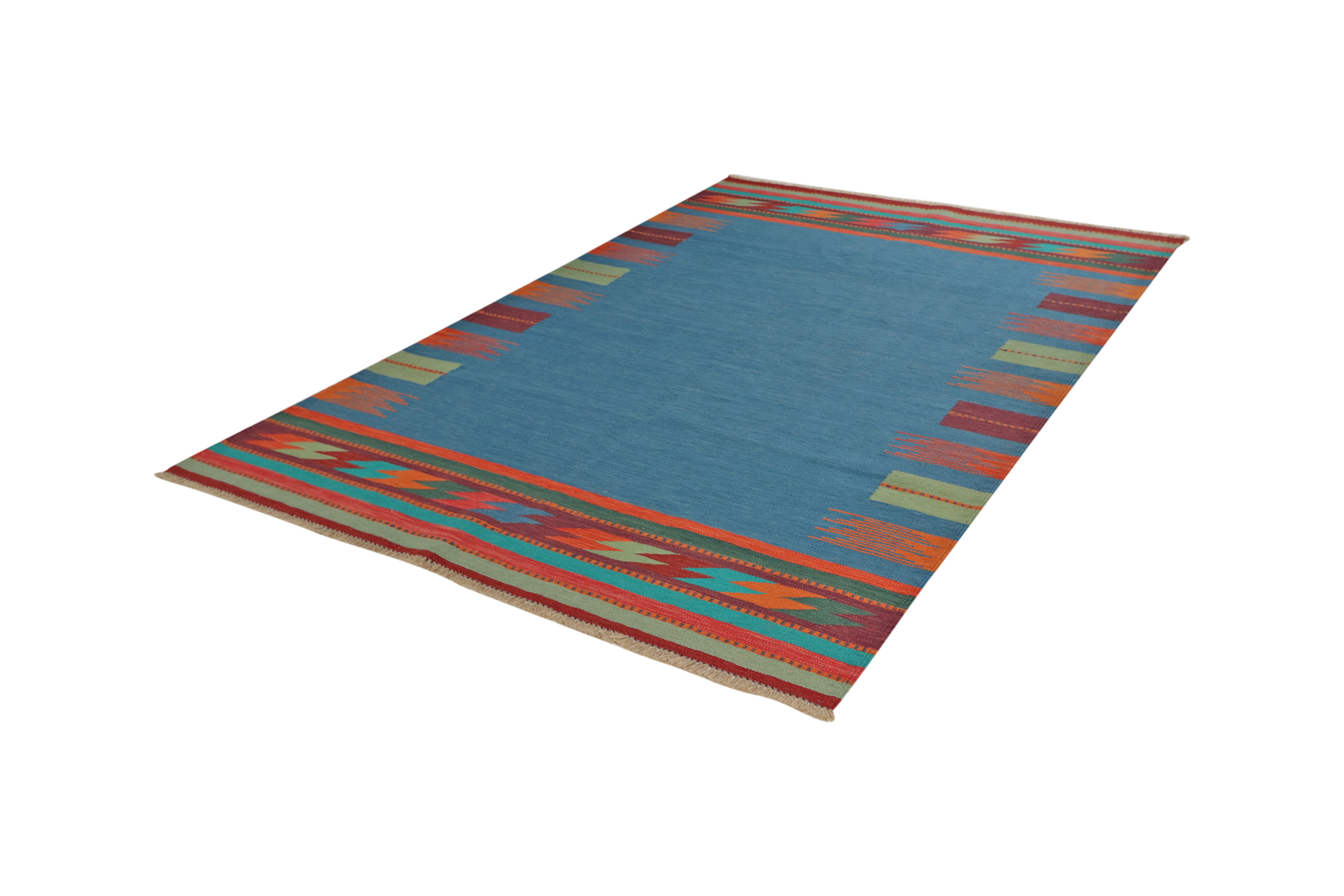Kelim Gashgai — Handgefertigt, 251x173 cm, Bunt, 100% Virgin Wool | View 6