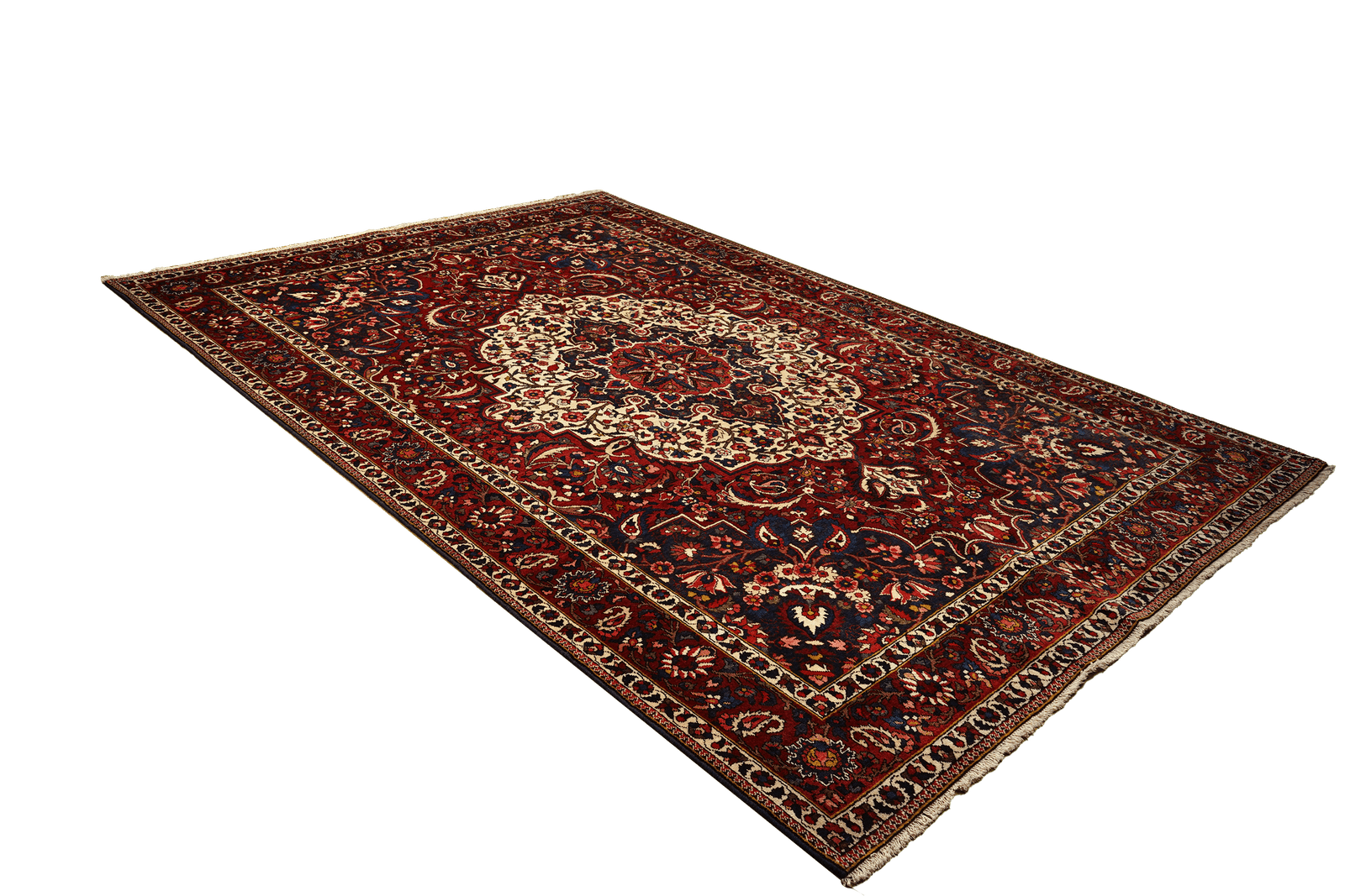 Bakhtiar — Hand-knotted, 213x310 cm, Red, 100% Virgin Wool | View 5
