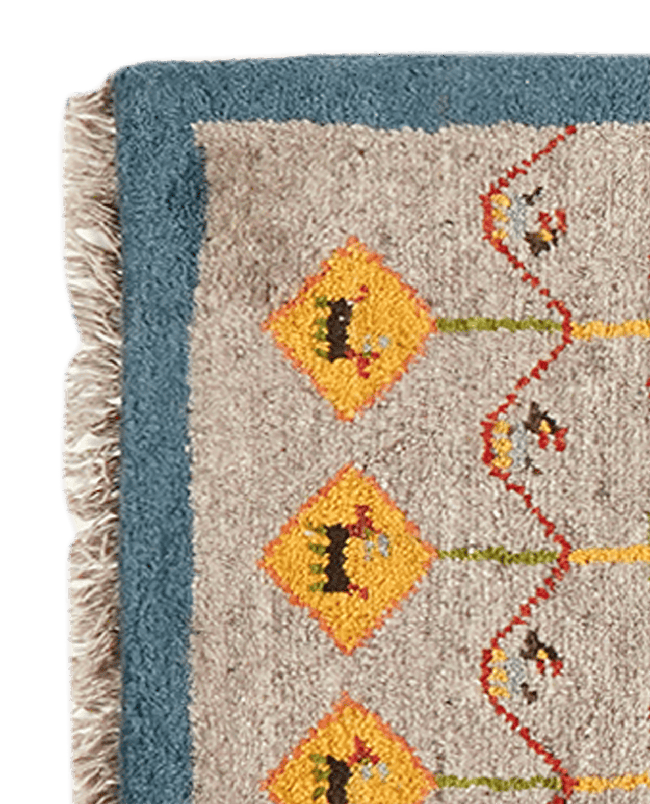 Gabbeh Sonnat — Hand-knotted, 59x89 cm, Grey, 100% Virgin Wool | View 3