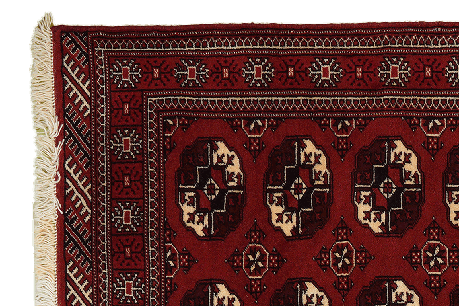 Turkman — Handgefertigt, 178x107 cm, Rot, 100% Virgin Wool | View 4
