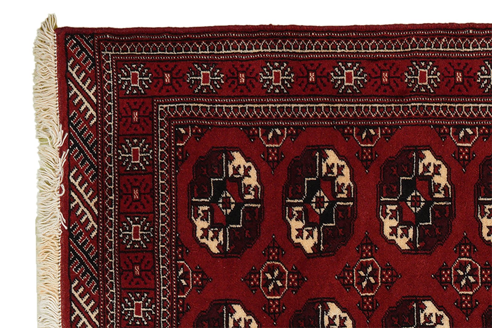 Turkman — Hand-knotted, 107x178 cm, Red, 100% Virgin Wool | View 3