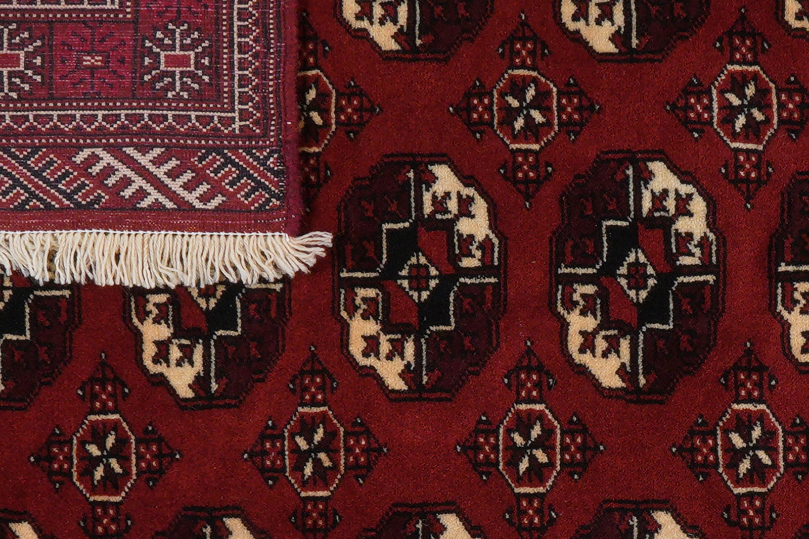 Turkman — Handgefertigt, 178x107 cm, Rot, 100% Virgin Wool | View 9