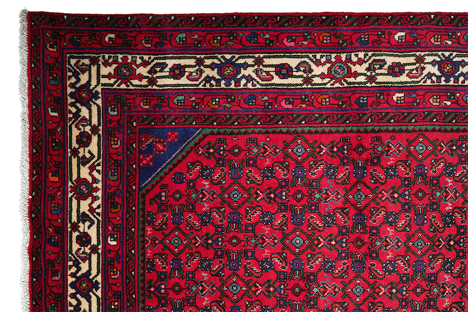 Indjelass — Hand-knotted, 207x301 cm, Red, 100% Virgin Wool | View 3