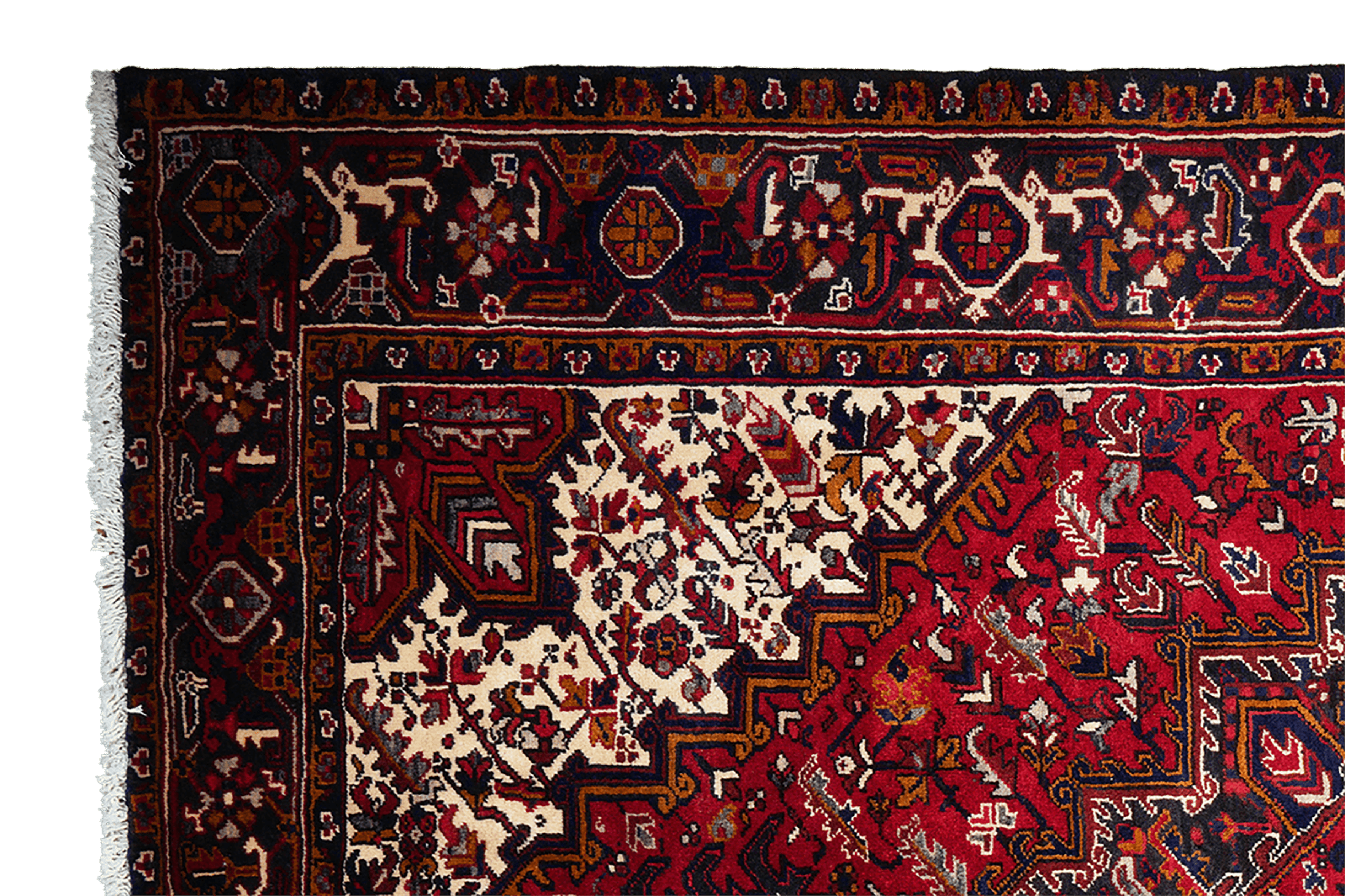 Mehrewan — Hand-knotted, 207x294 cm, Red, 100% Virgin Wool | View 3