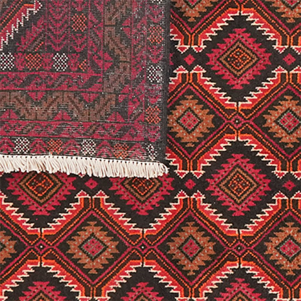 Belutch — Hand-knotted, 99x180 cm, Multicolor, 100% Virgin Wool | View 6