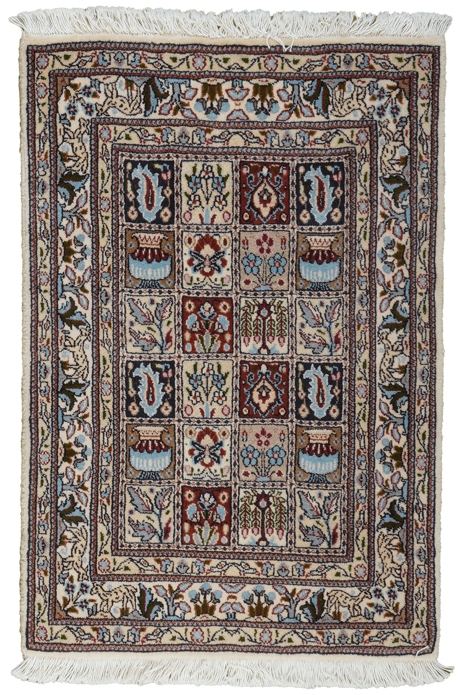 Moud Felder — Handgefertigt, 88x59 cm, Beige, 100% Virgin Wool | Main view
