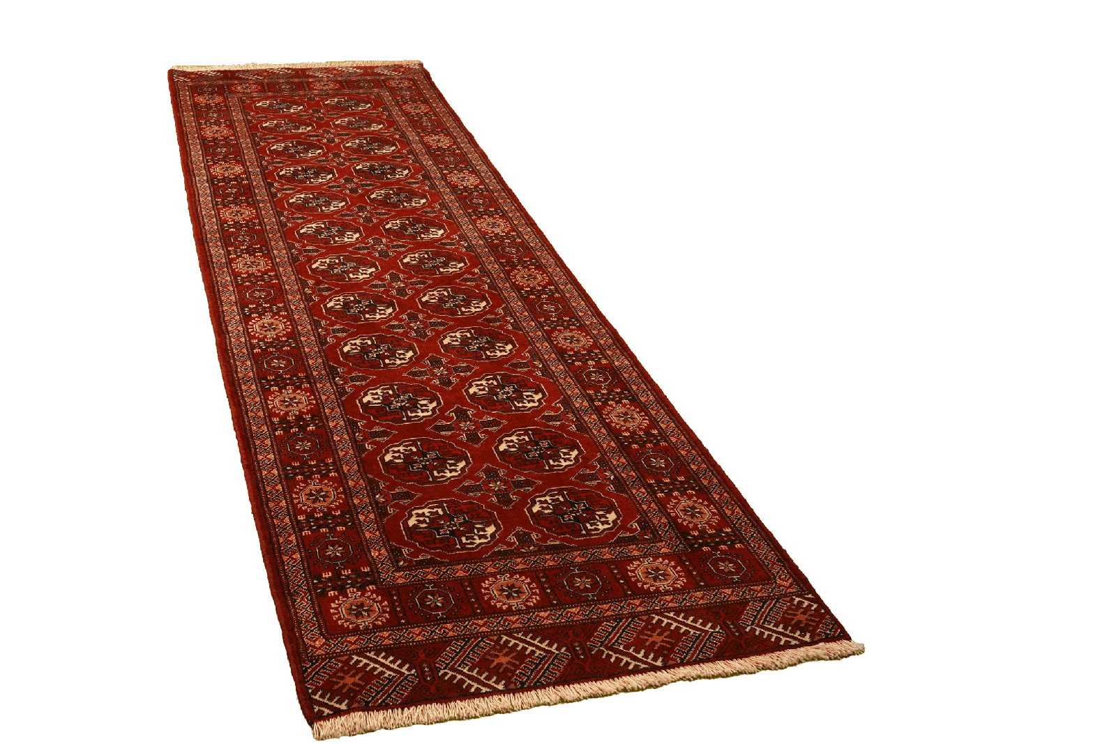 Turkman — Hand-knotted, 87x277 cm, Red, 100% Virgin Wool | View 4
