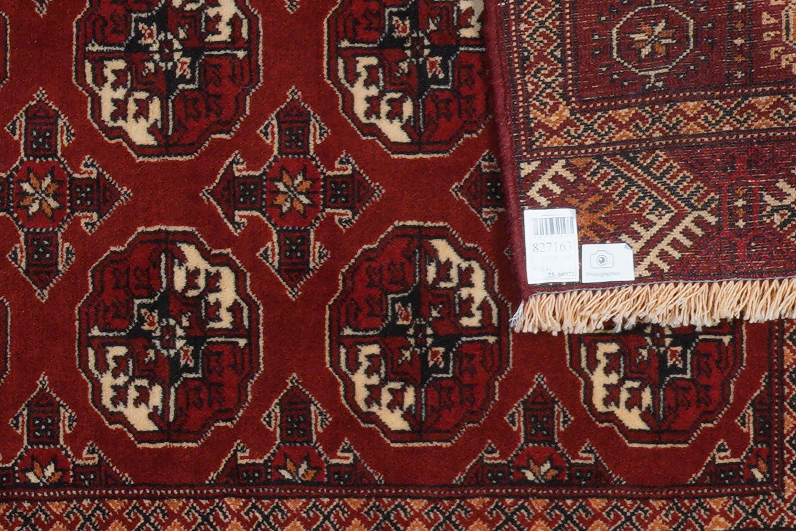 Turkman — Hand-knotted, 87x277 cm, Red, 100% Virgin Wool | View 6