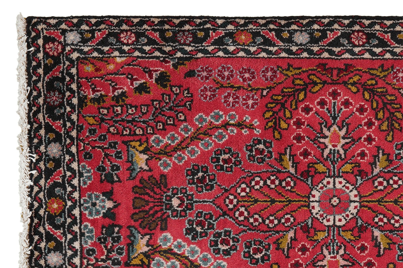 Dardjazin — Hand-knotted, 77x125 cm, Red, 100% Virgin Wool | View 3