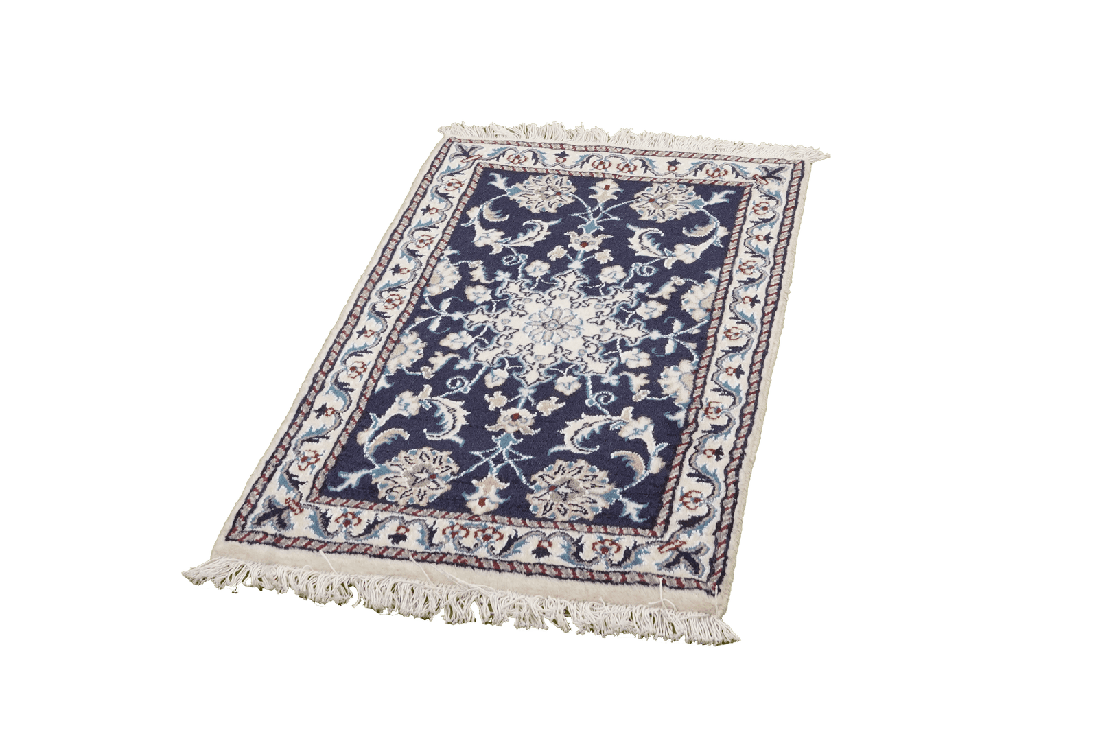 Nain 12La — Hand-knotted, 57x90 cm, Blue, 100% Virgin Wool | View 5