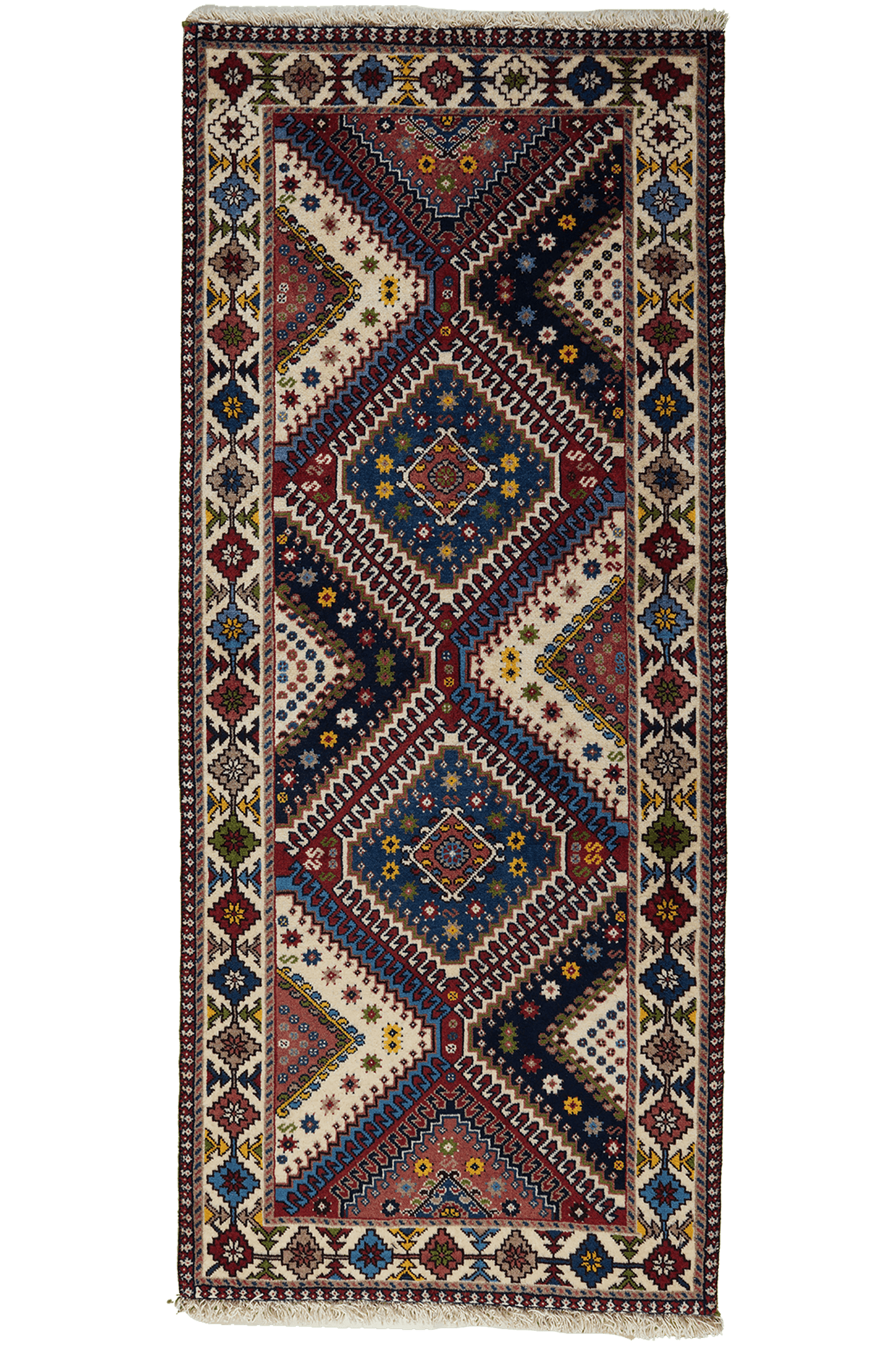 Yalameh — Hand-knotted, 82x192 cm, Beige, 100% Virgin Wool | Main view