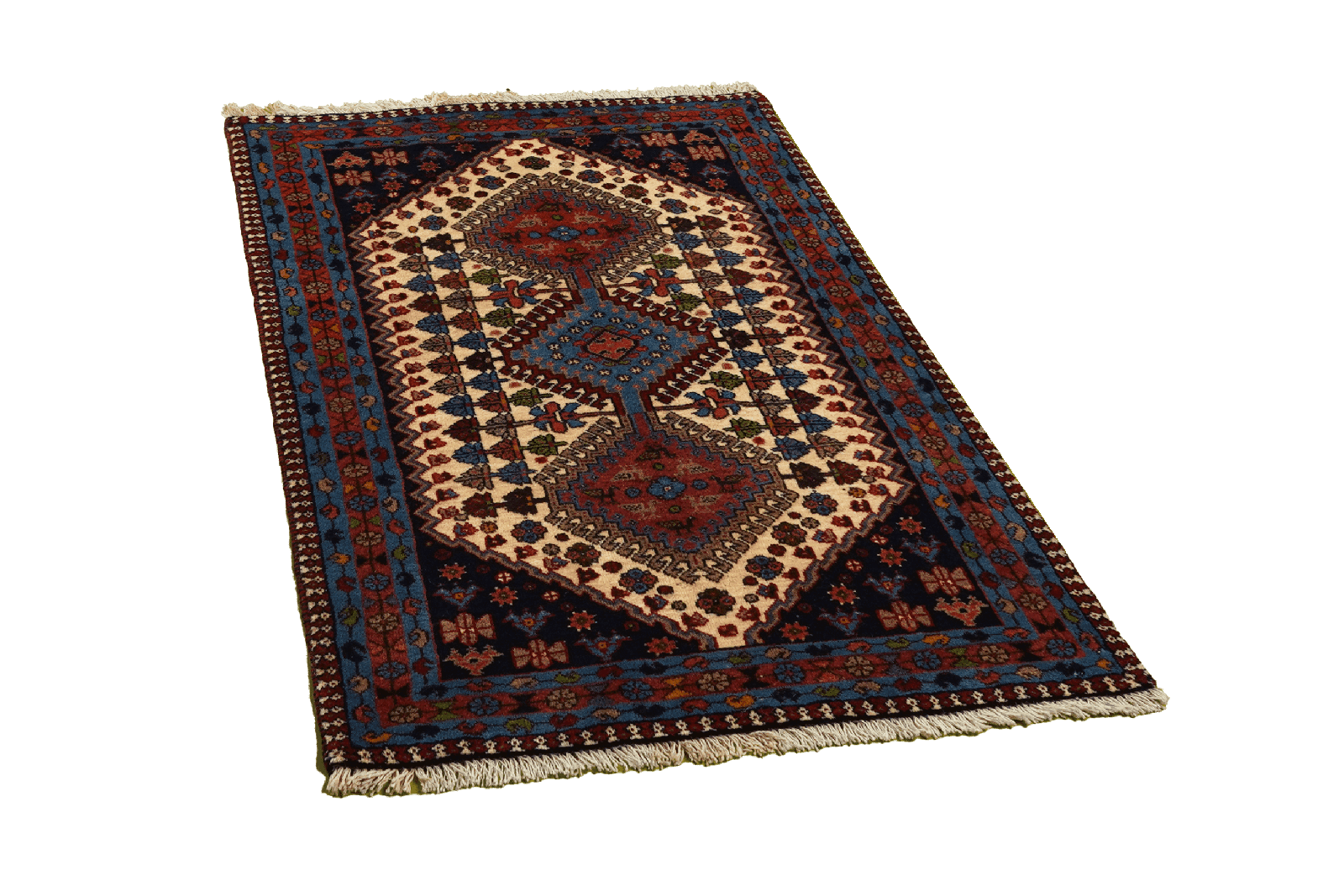 Yalameh — Hand-knotted, 81x127 cm, Beige, 100% Virgin Wool | View 4
