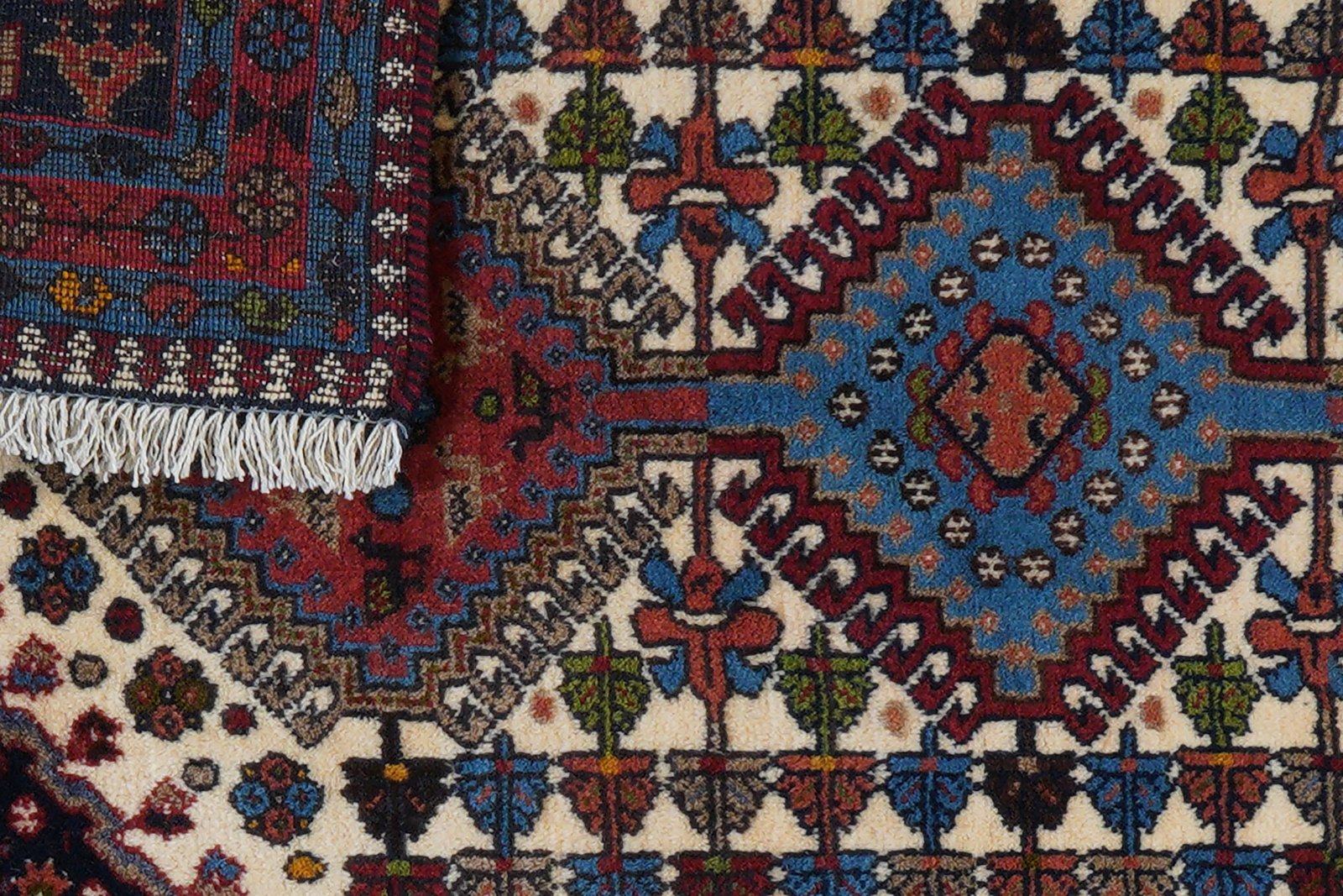 Yalameh — Hand-knotted, 81x127 cm, Beige, 100% Virgin Wool | View 8