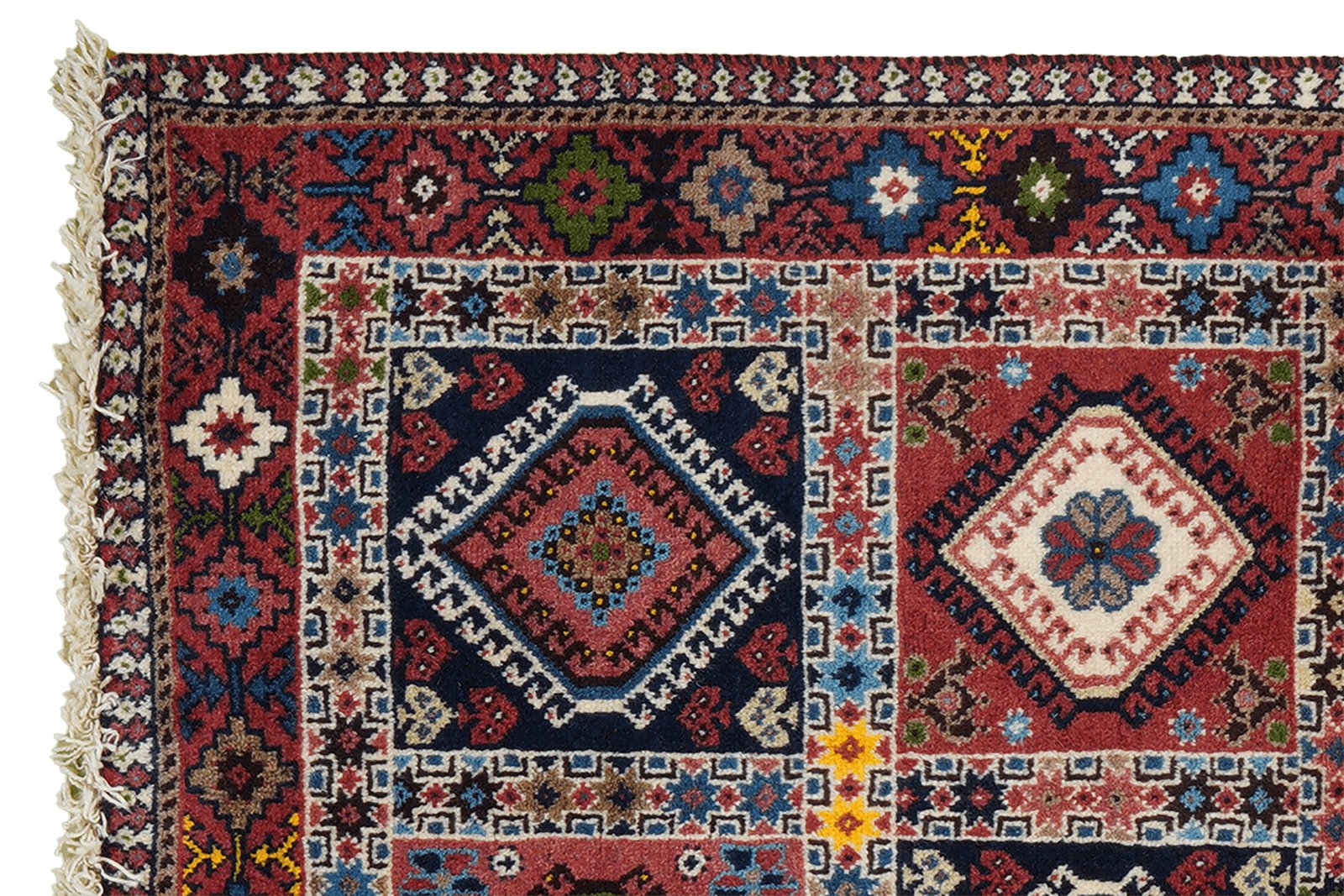 Yalameh — Hand-knotted, 78x128 cm, Multicolor, 100% Virgin Wool | View 3