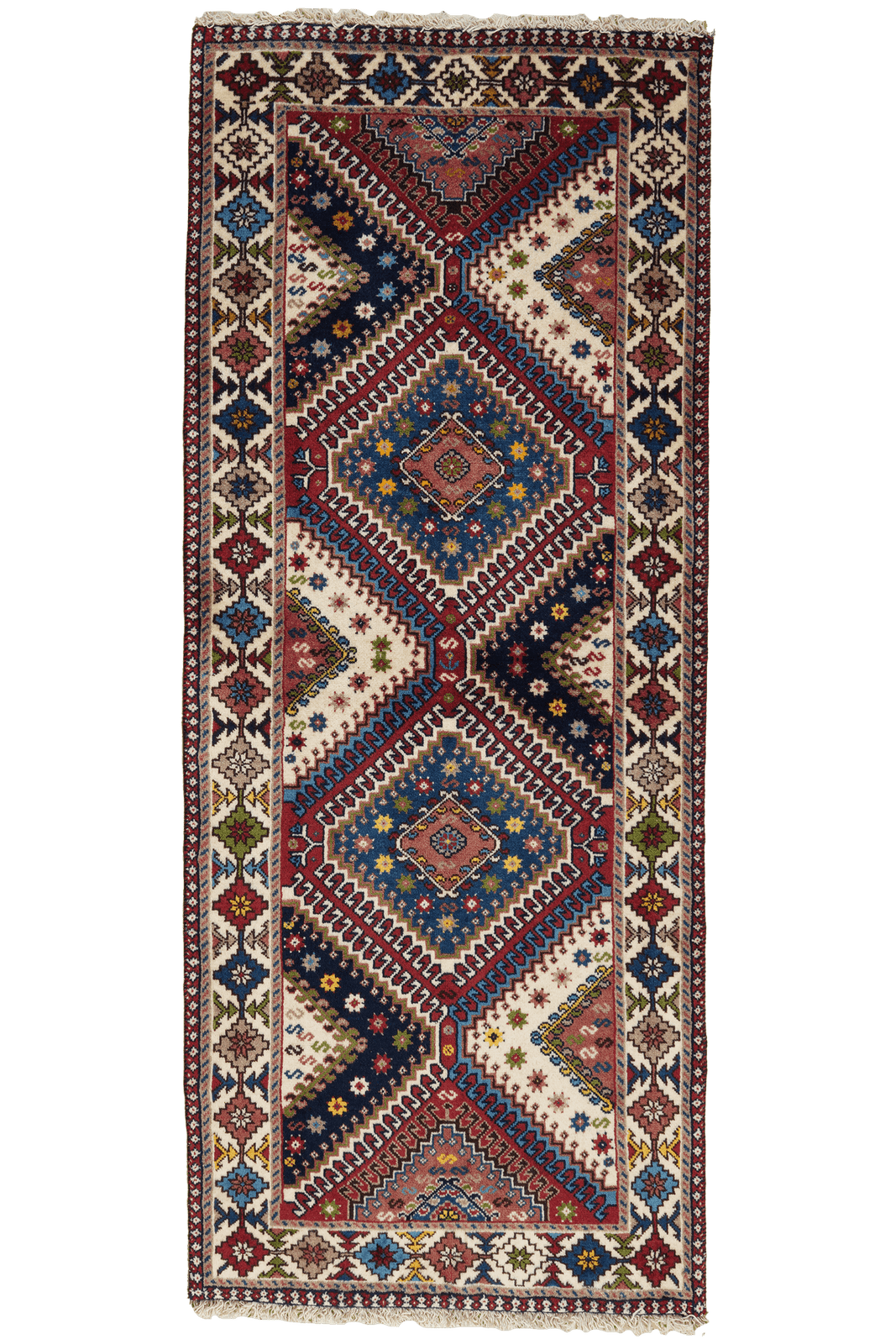 Yalameh — Hand-knotted, 80x197 cm, Beige, 100% Virgin Wool | Main view