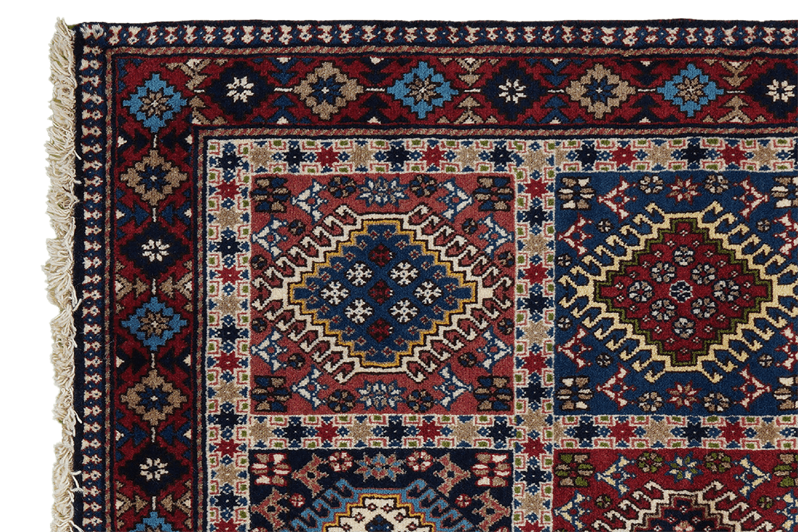 Yalameh — Hand-knotted, 100x152 cm, Multicolor, 100% Virgin Wool | View 3
