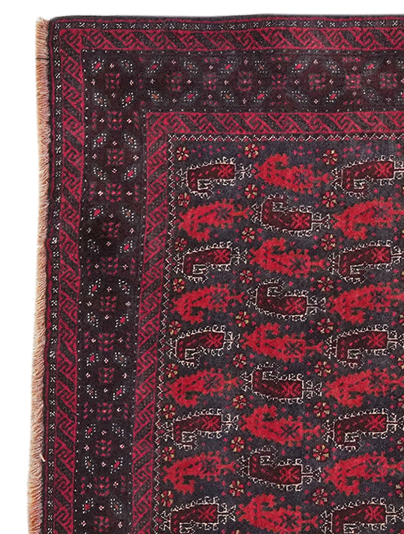 Belutch — Hand-knotted, 112x192 cm, Blue, 100% Virgin Wool | View 3