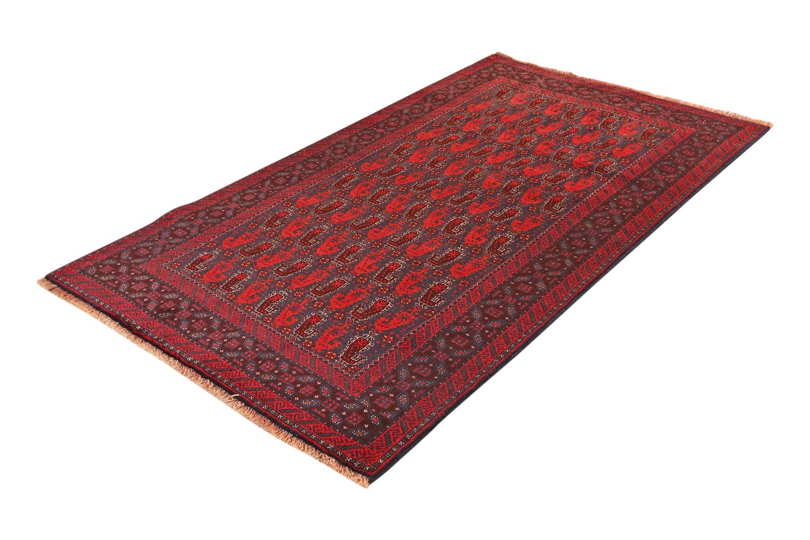 Belutch — Hand-knotted, 112x192 cm, Blue, 100% Virgin Wool | View 5