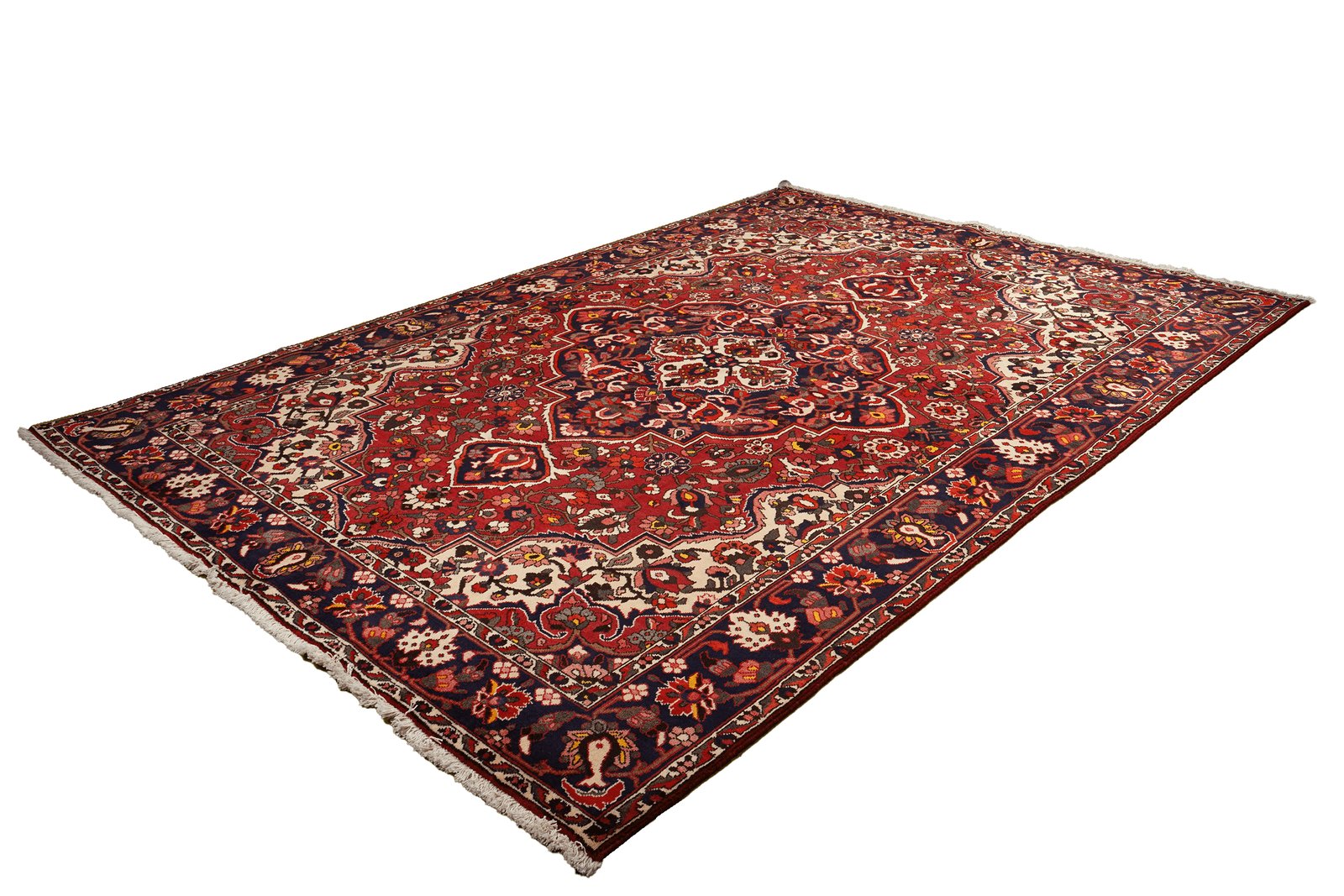 Bakhtiar — Hand-knotted, 211x305 cm, Red, 100% Virgin Wool | View 4
