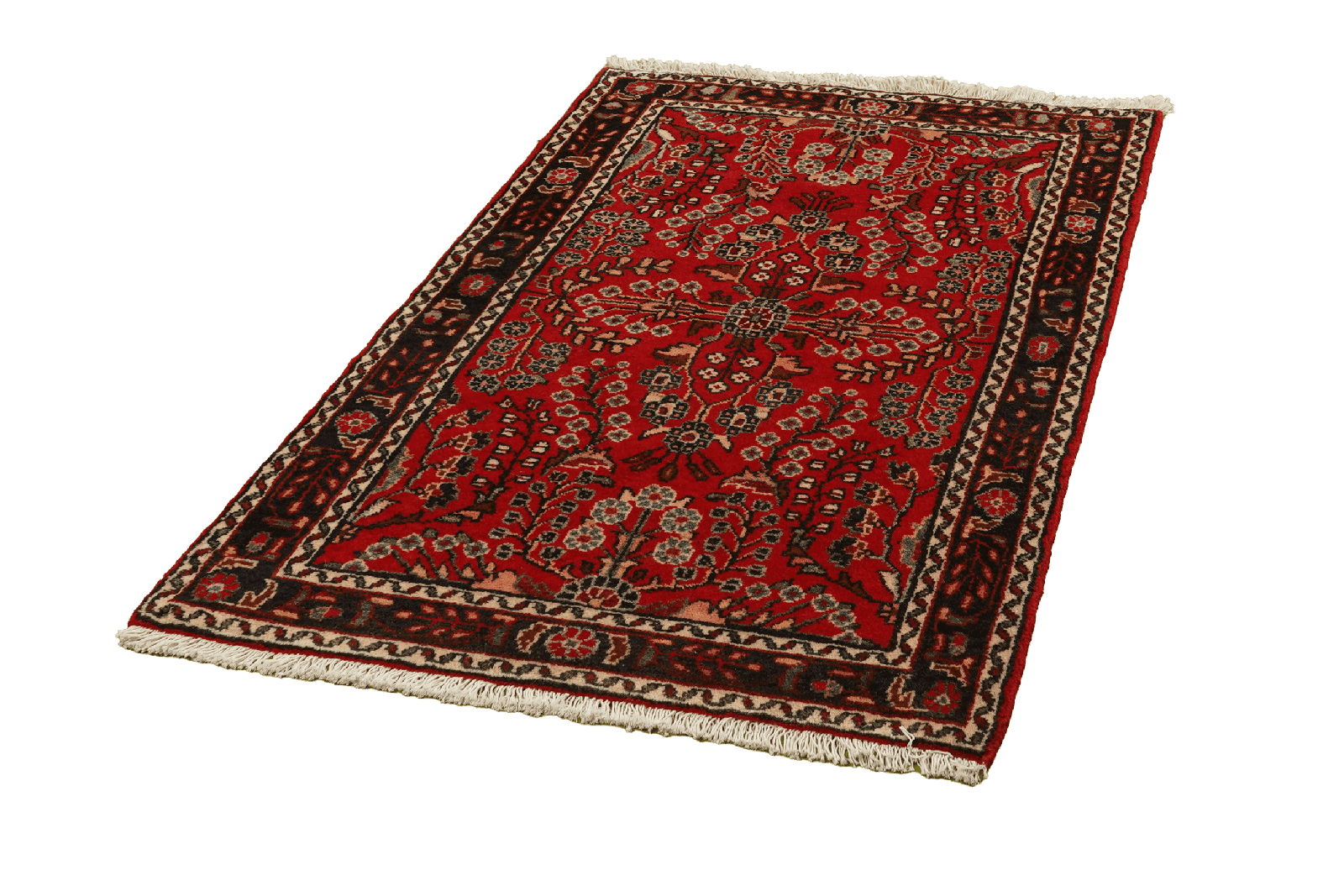 Dardjazin — Hand-knotted, 82x133 cm, Red, 100% Virgin Wool | View 4