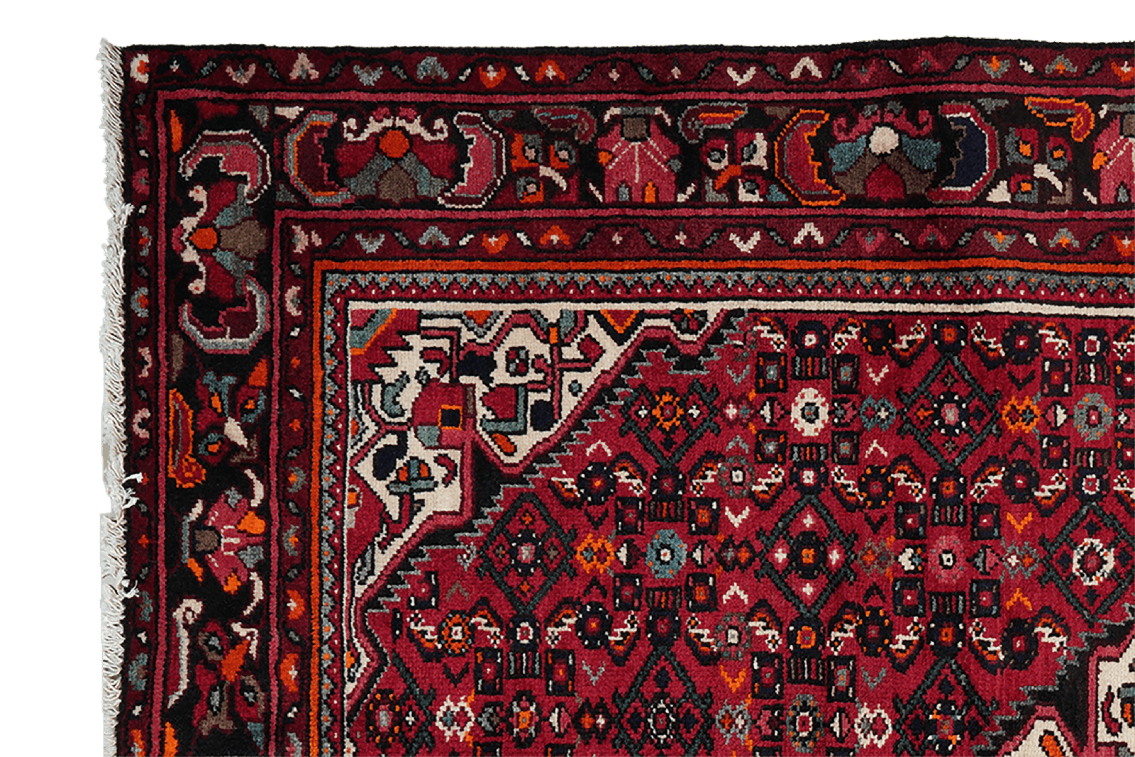 Hosseinabad — Hand-knotted, 167x216 cm, Red, 100% Virgin Wool | View 3